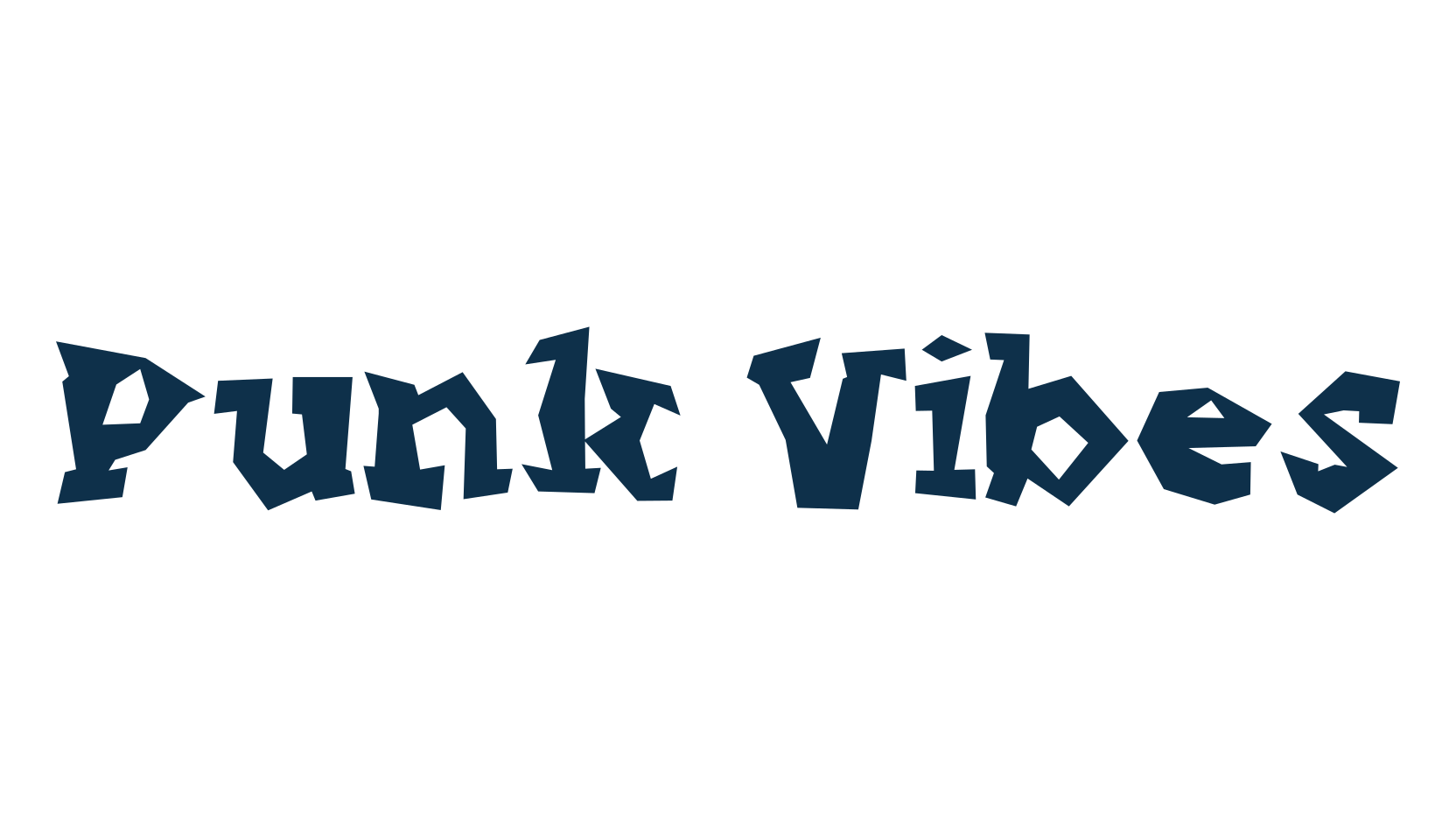 Punk Vibes, fancy cartoon decorative font preview