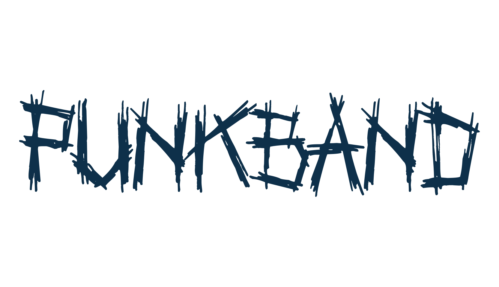 Punkband, script trash fancy decorative calligraphy font preview