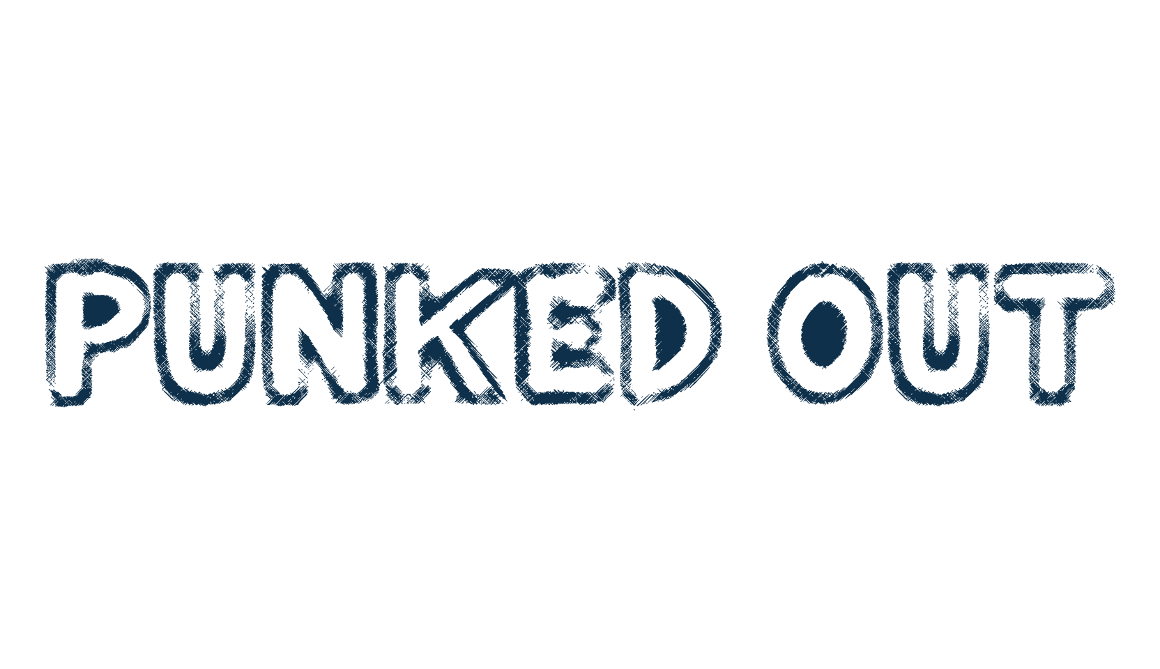 Punked Out, destroy font preview