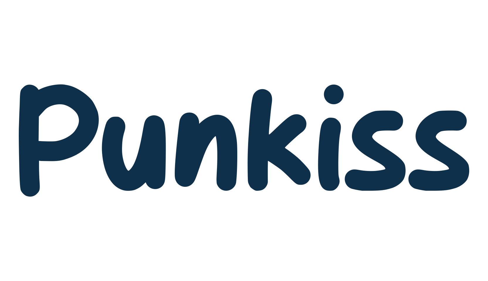 Punkiss, handwriting font preview