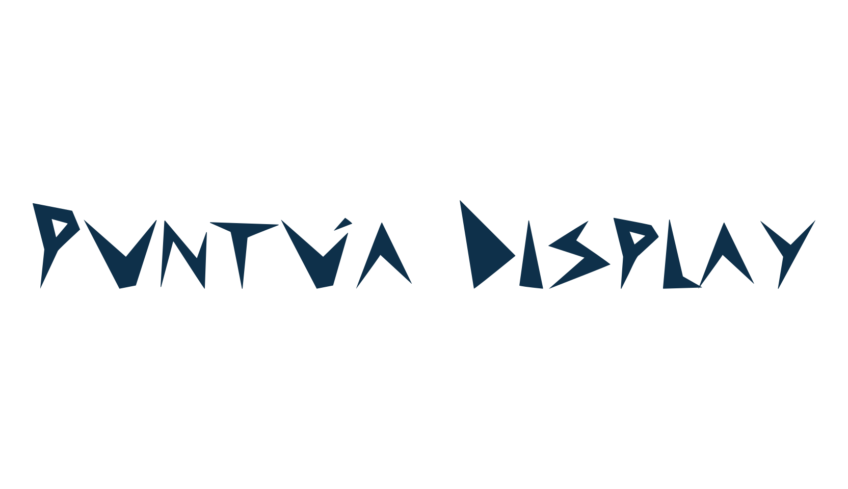Puntúa Display, fancy various decorative font preview