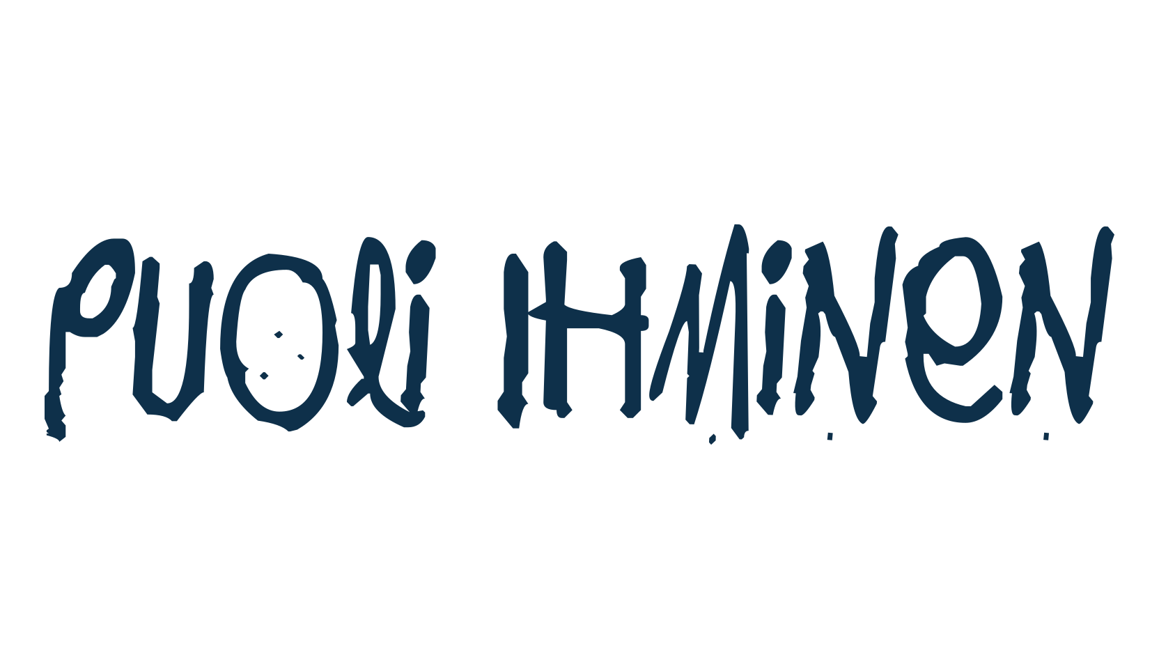 Puoli Ihminen, trash font preview