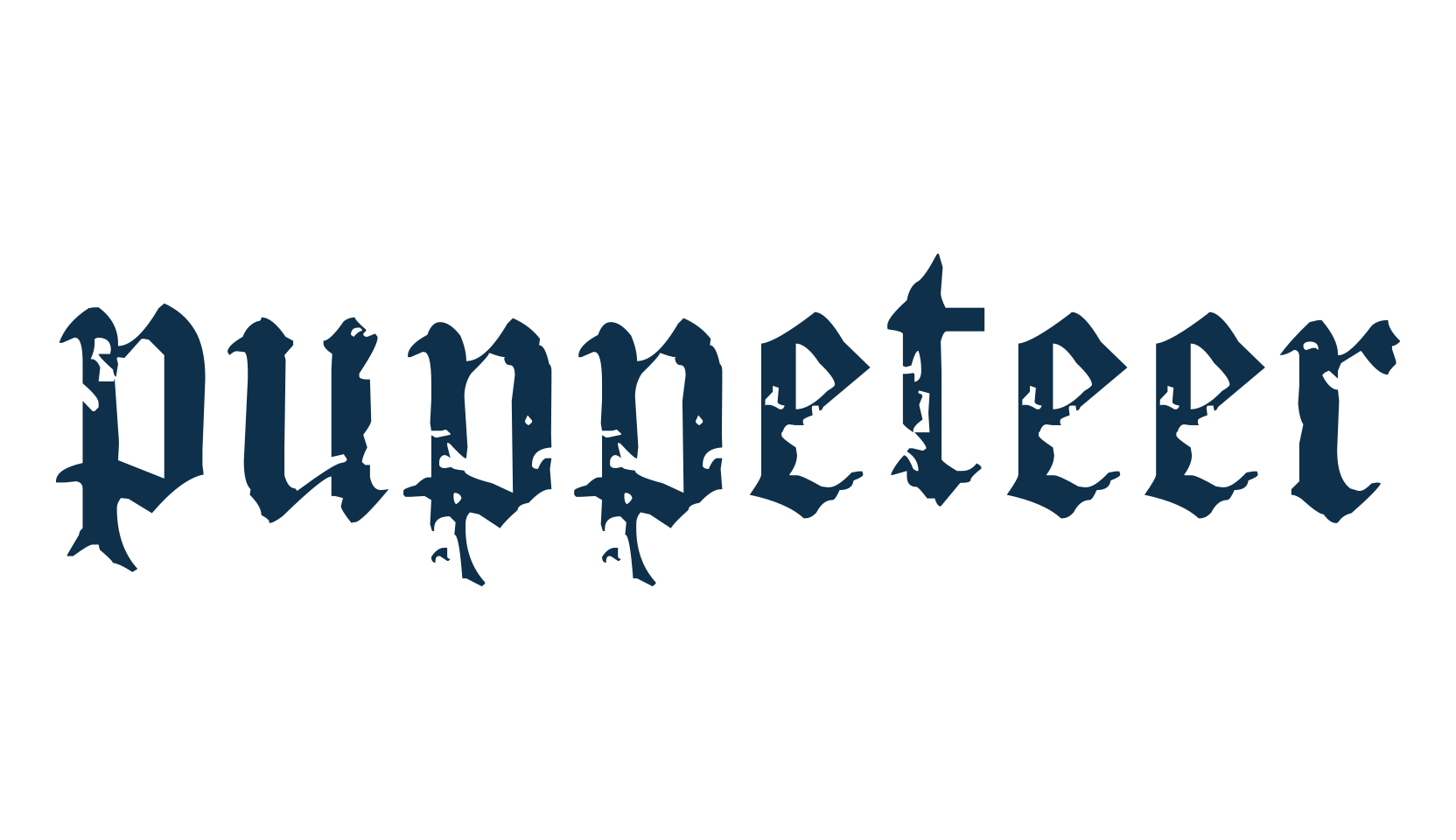 Puppeteer, gothic medieval font preview