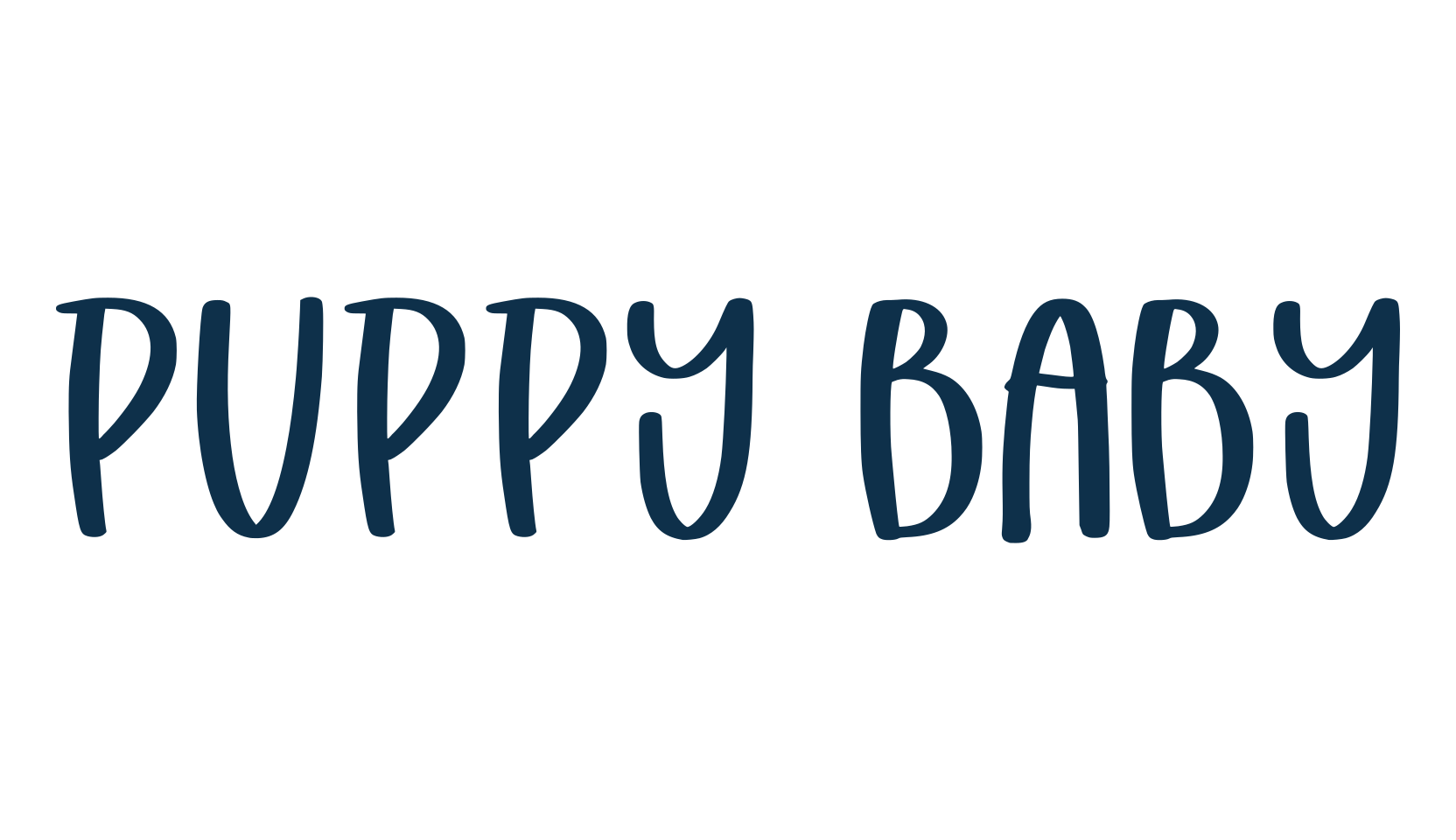 Puppy Baby, script handwritten fancy decorative calligraphy font preview