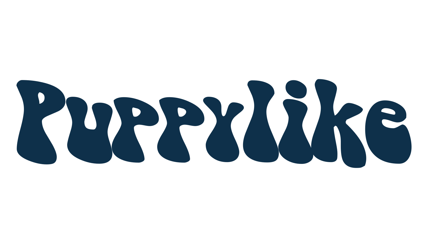 Puppylike, groovy font preview