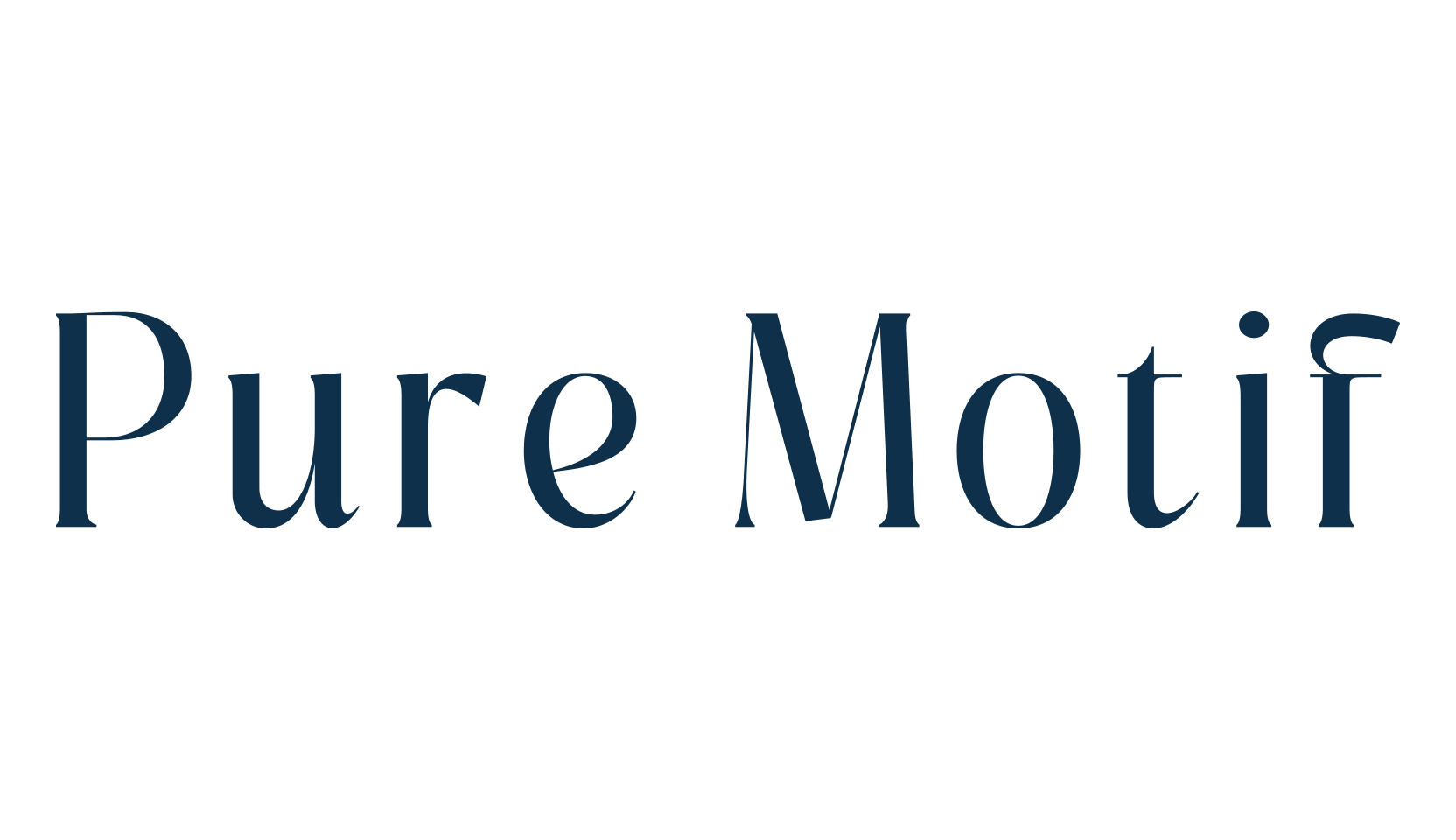 Pure Motif, basic serif font preview
