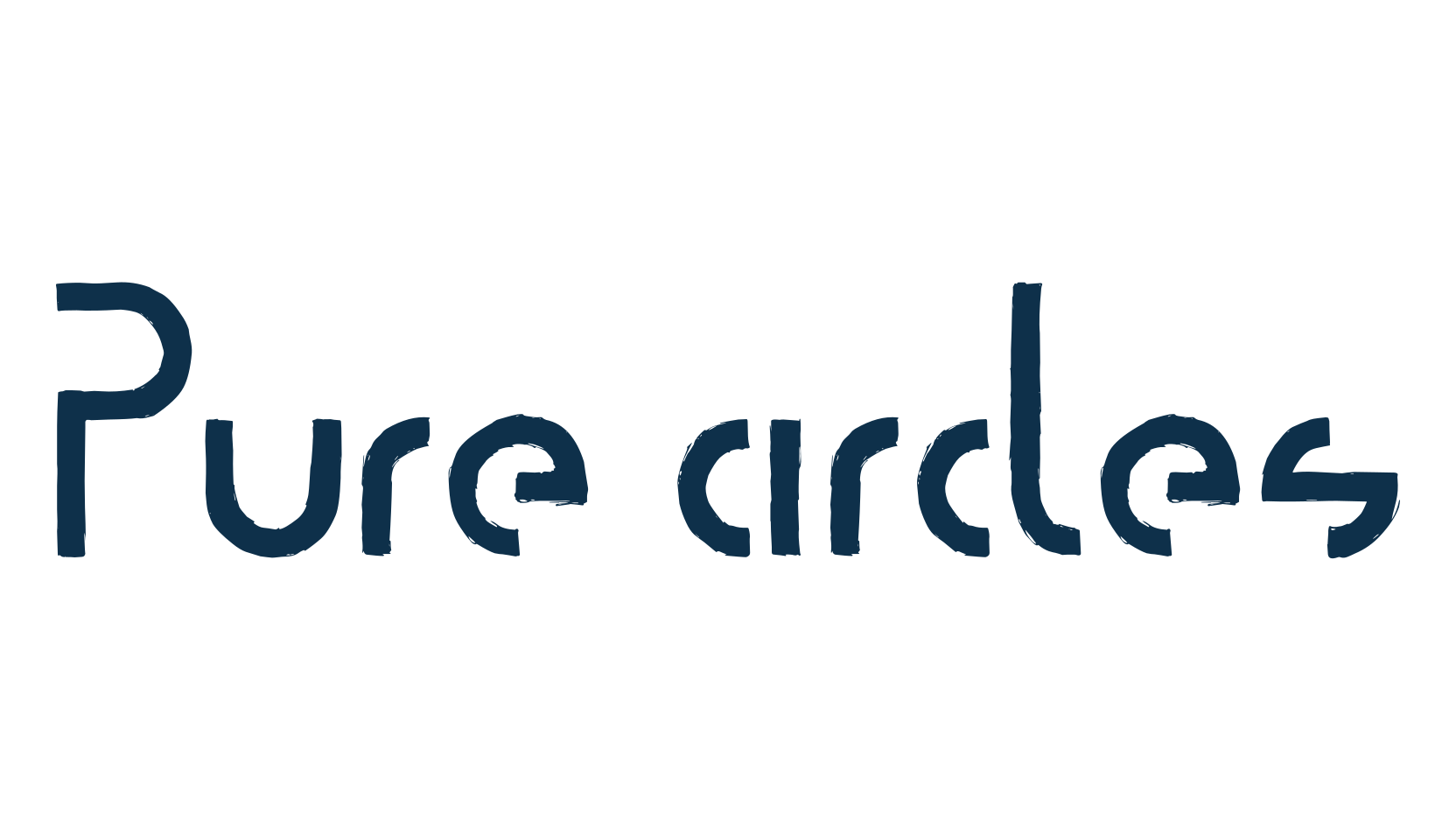 Pure circles, fancy groovy decorative font preview