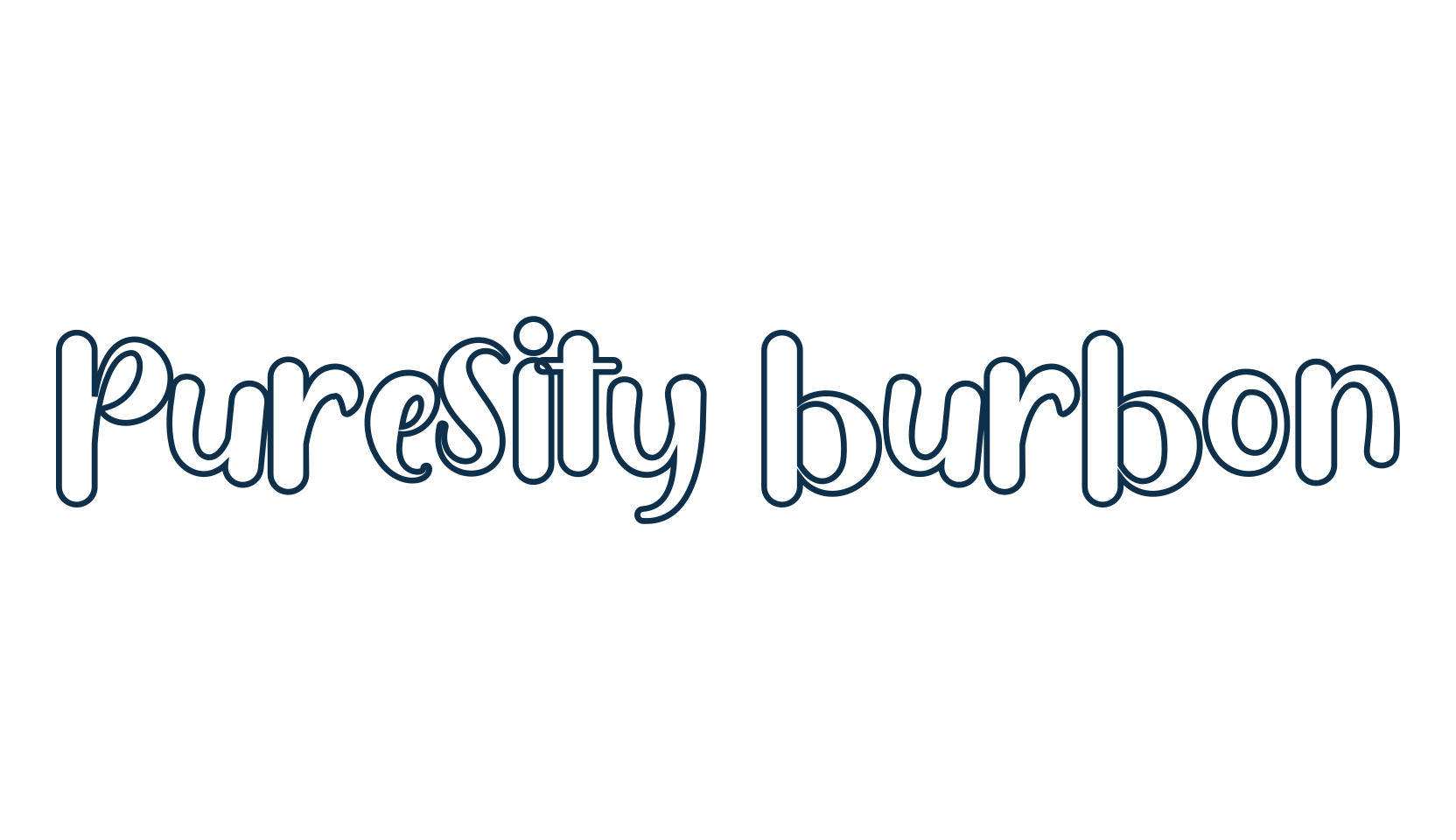 Puresity Burbon, fancy cartoon decorative font preview