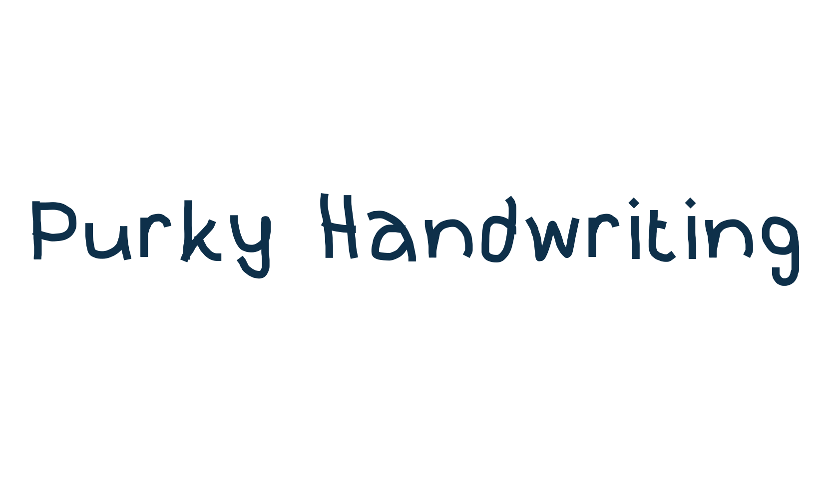Purky Handwriting, fancy various decorative script calligraphy font preview