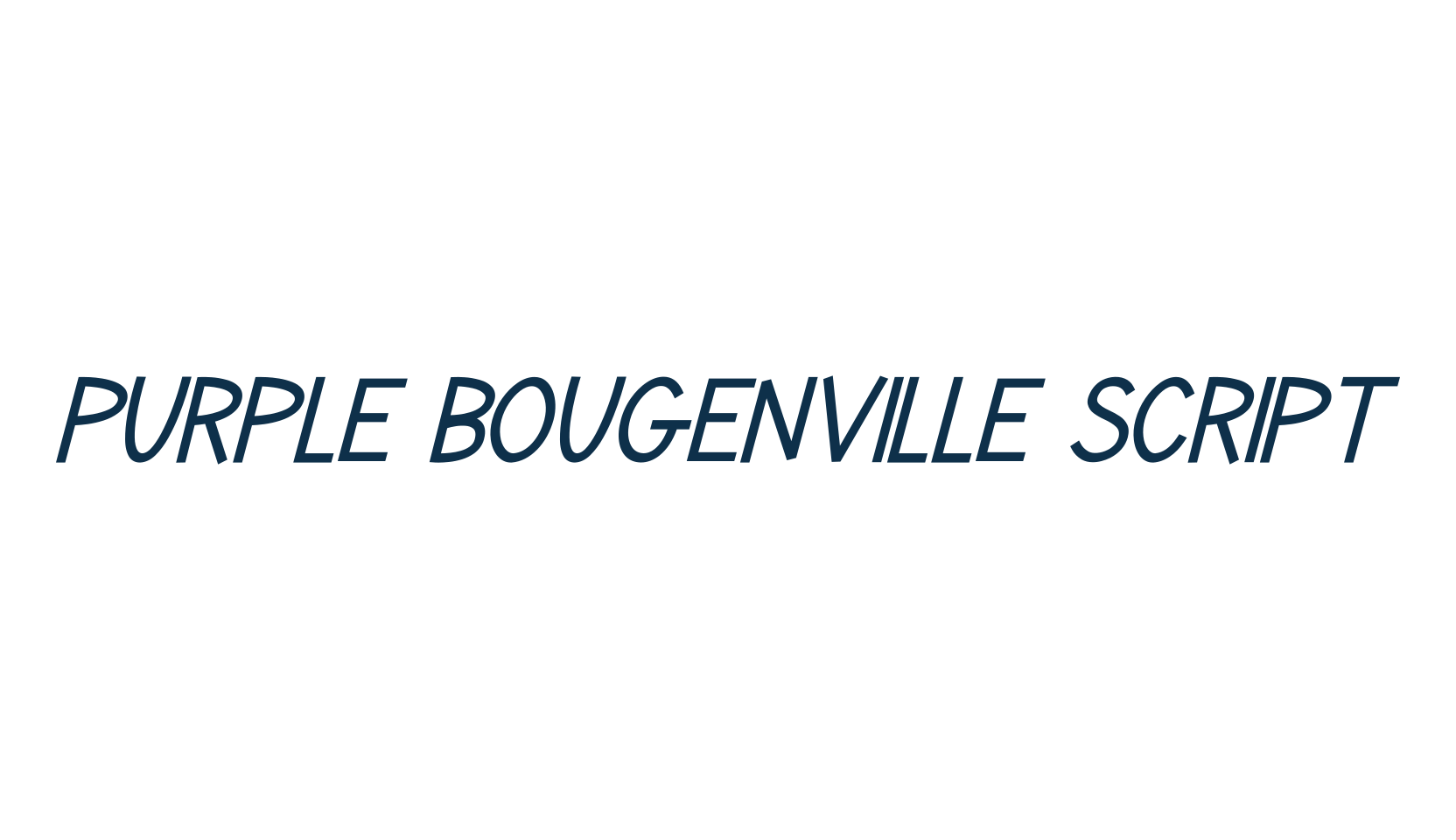 Purple Bougenville Script, handwriting font preview