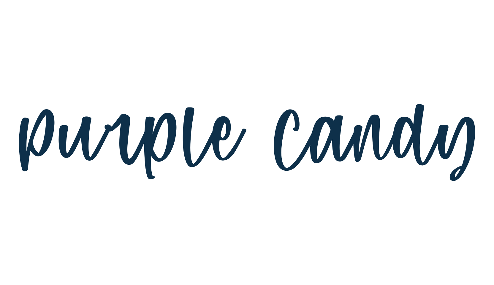 Purple Candy, various font preview