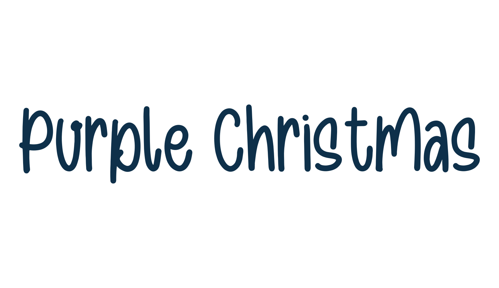 Purple Christmas, fancy decorative font preview
