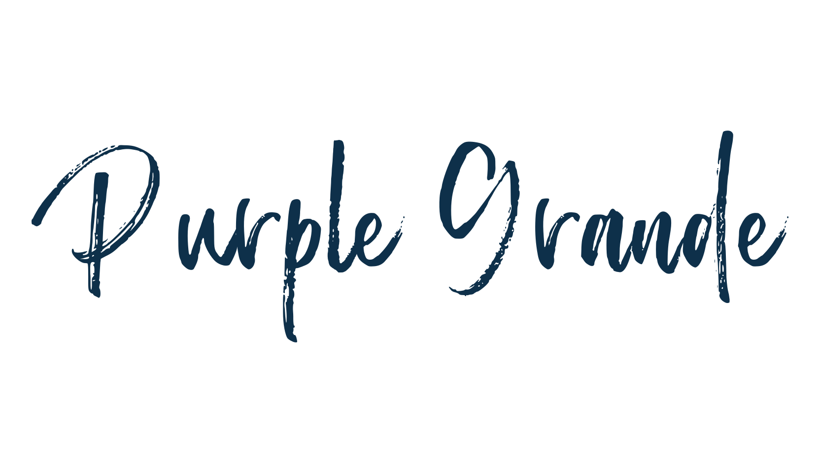 Purple Grande, script brush fancy decorative calligraphy font preview