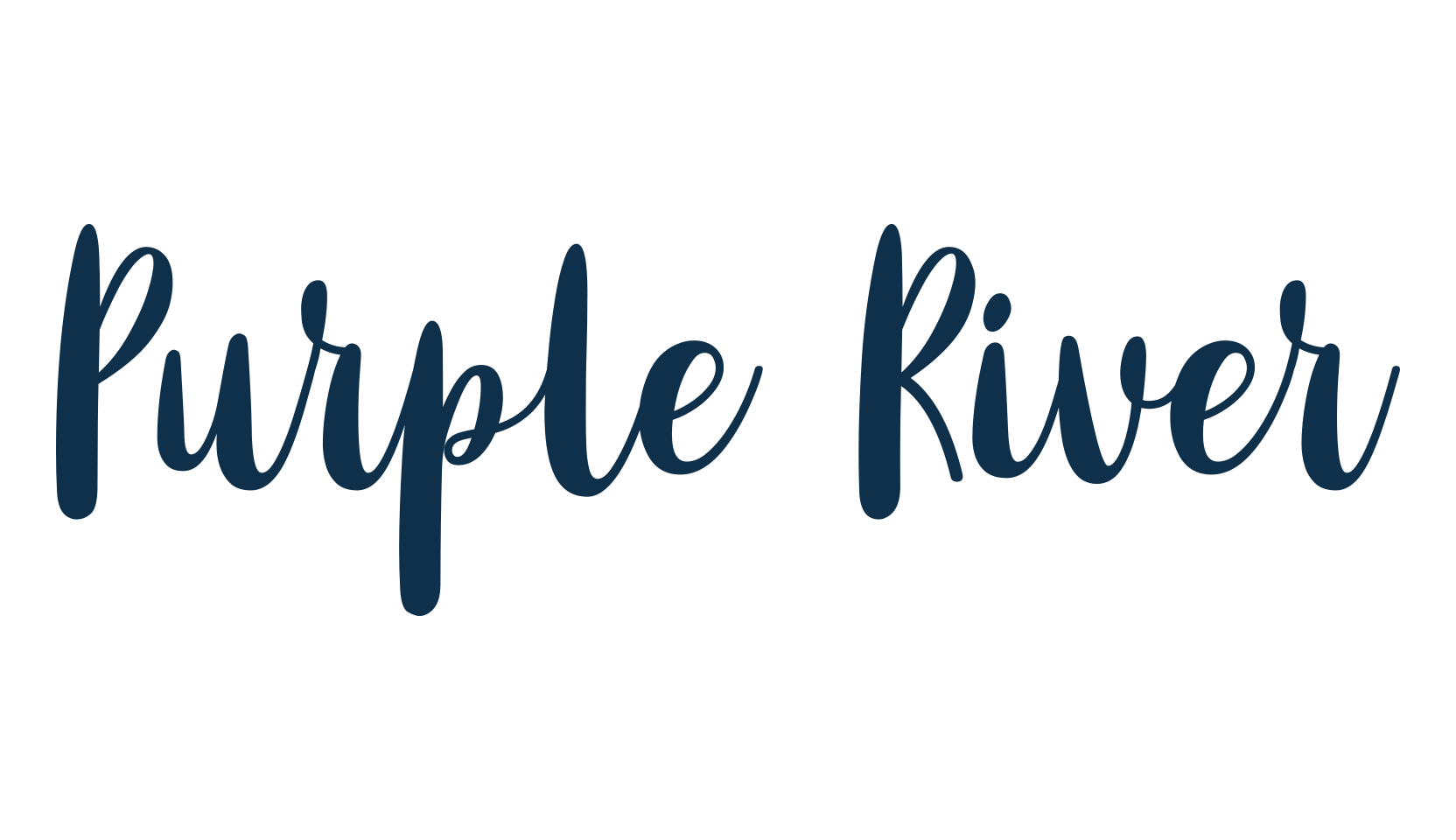 Purple River, script brush fancy decorative calligraphy font preview
