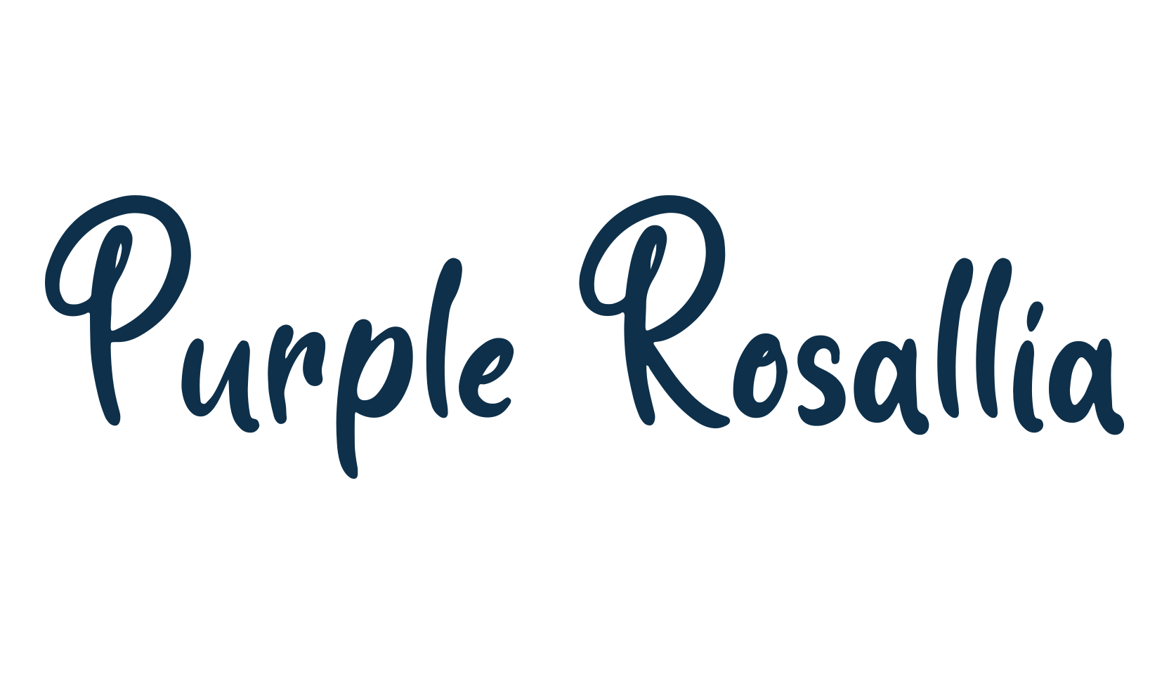 Purple Rosallia, calligraphy font preview