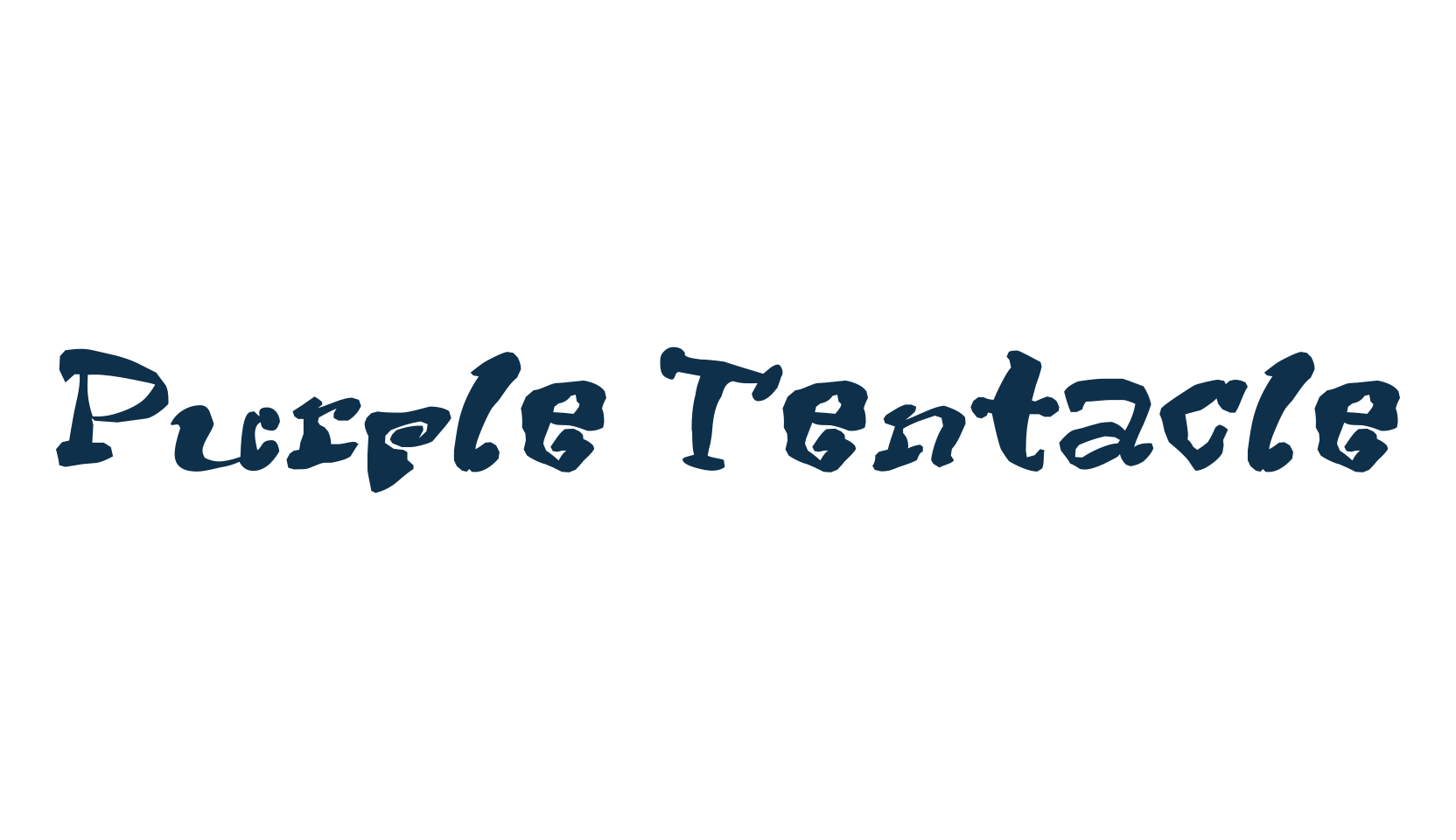 Purple Tentacle, cartoon font preview
