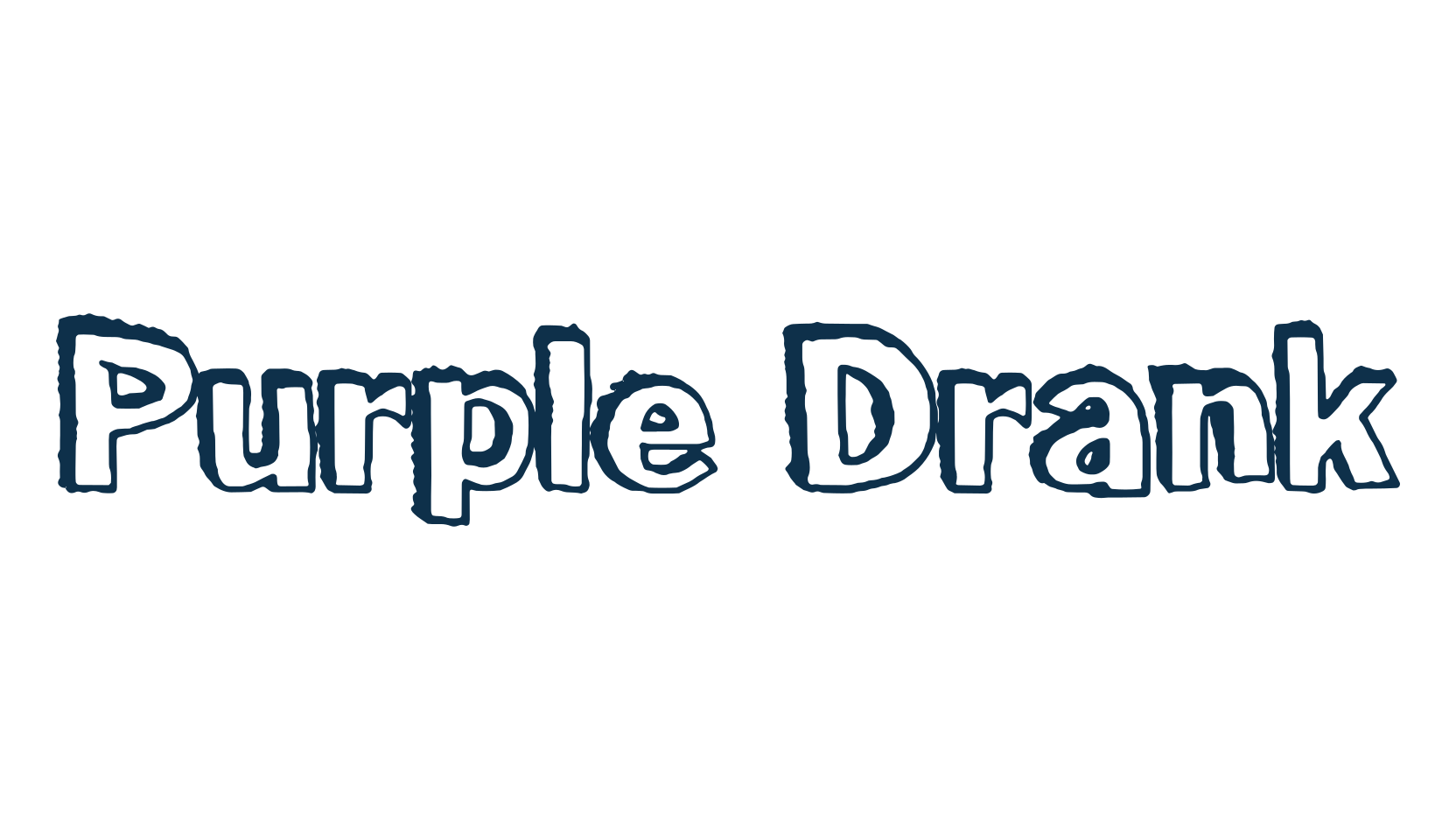 Purple Drank, cartoon font preview
