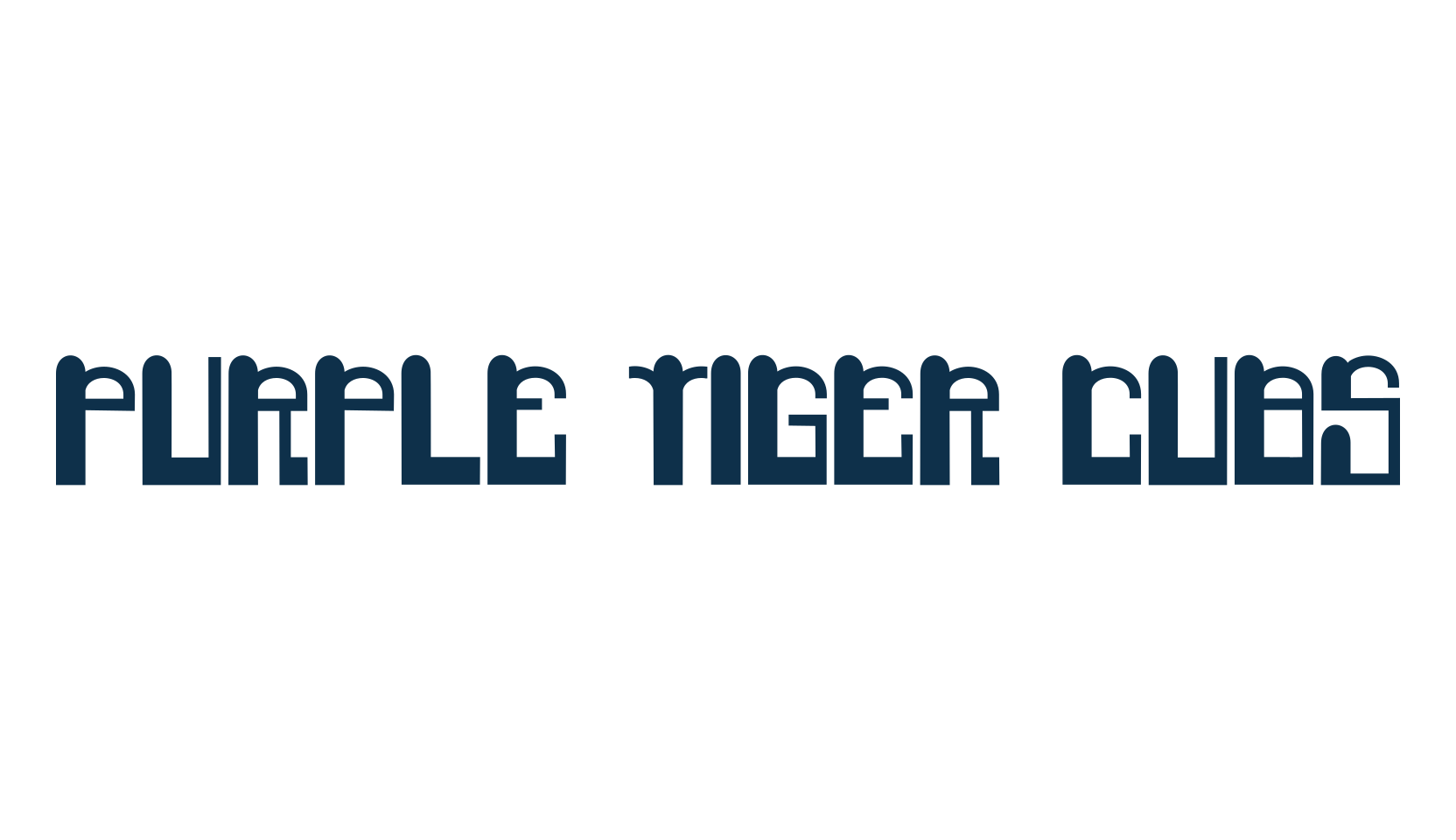 Purple Tiger Cubs, fancy groovy decorative font preview