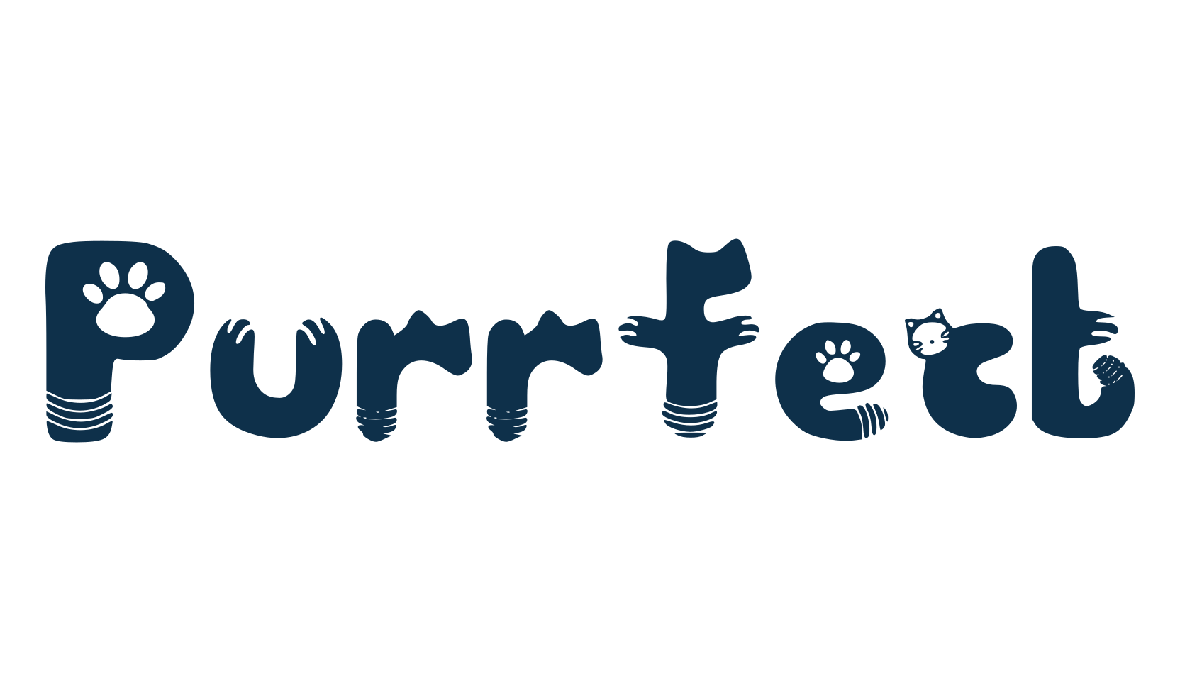 Purrfect, fancy decorative font preview