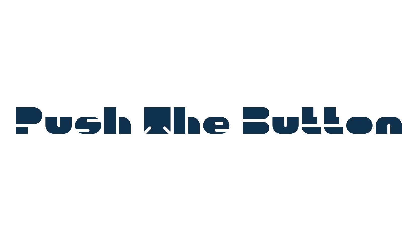 Push The Button, fancy various techno sci-fi font preview