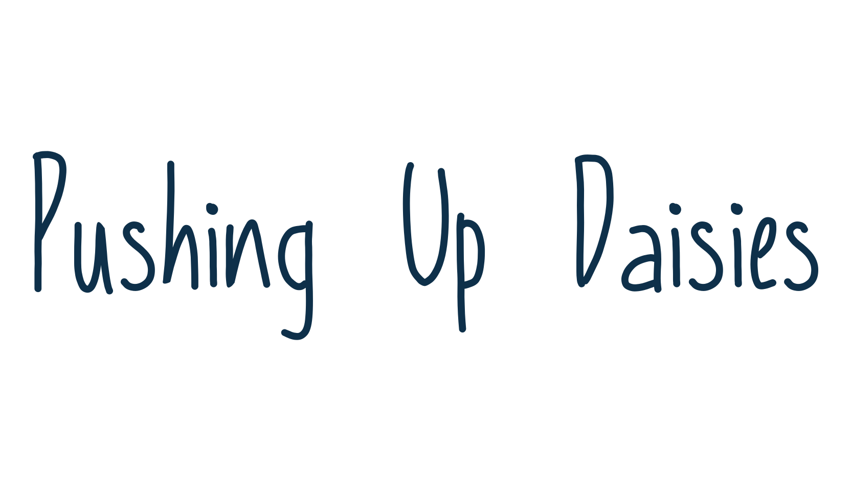 Pushing Up Daisies, handwriting font preview