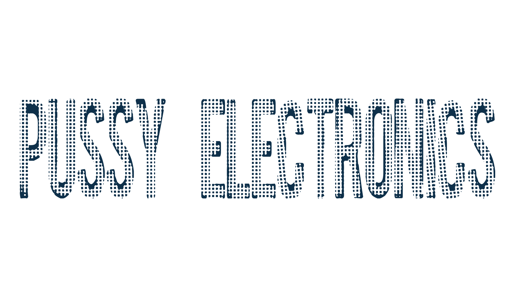 Pussy Electronics, fancy various decorative font preview