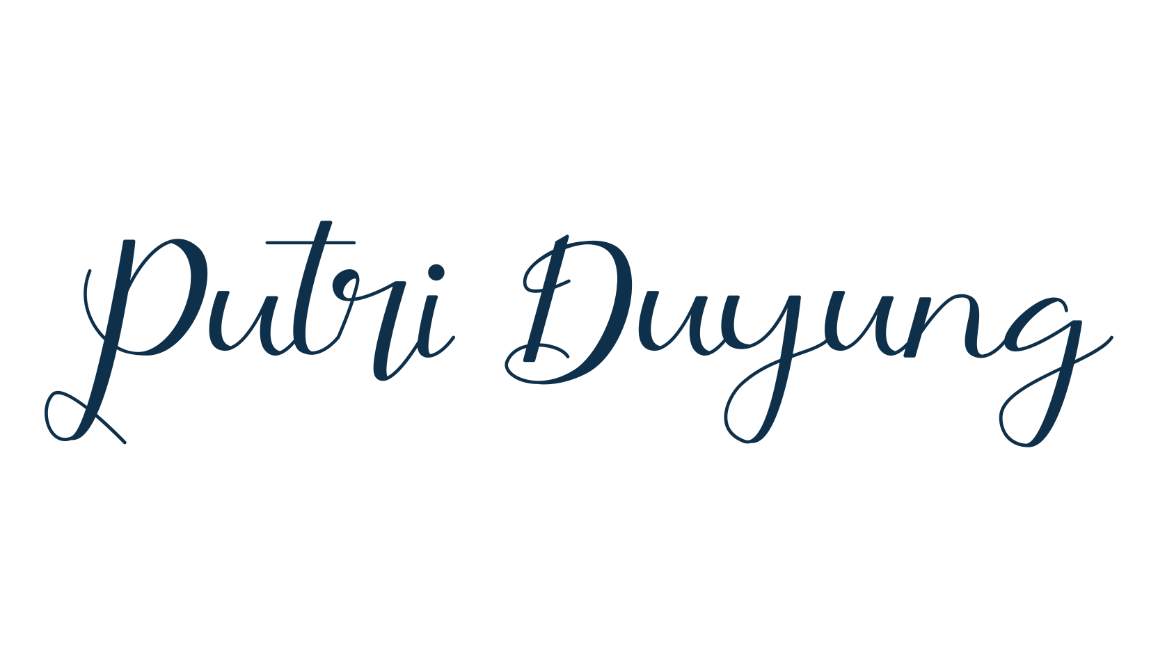 Putri Duyung, calligraphy font preview