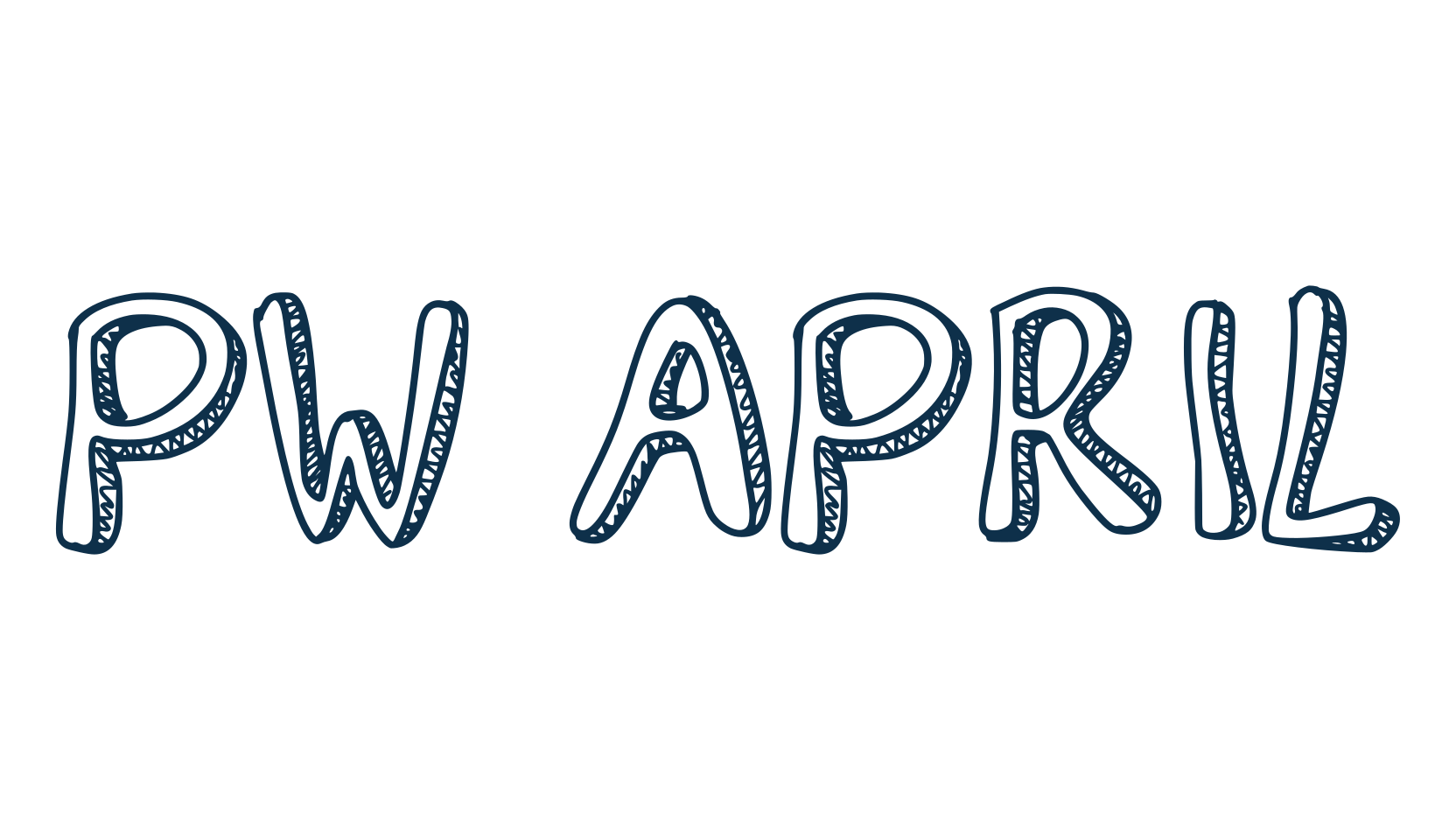 PW April, fancy decorative font preview