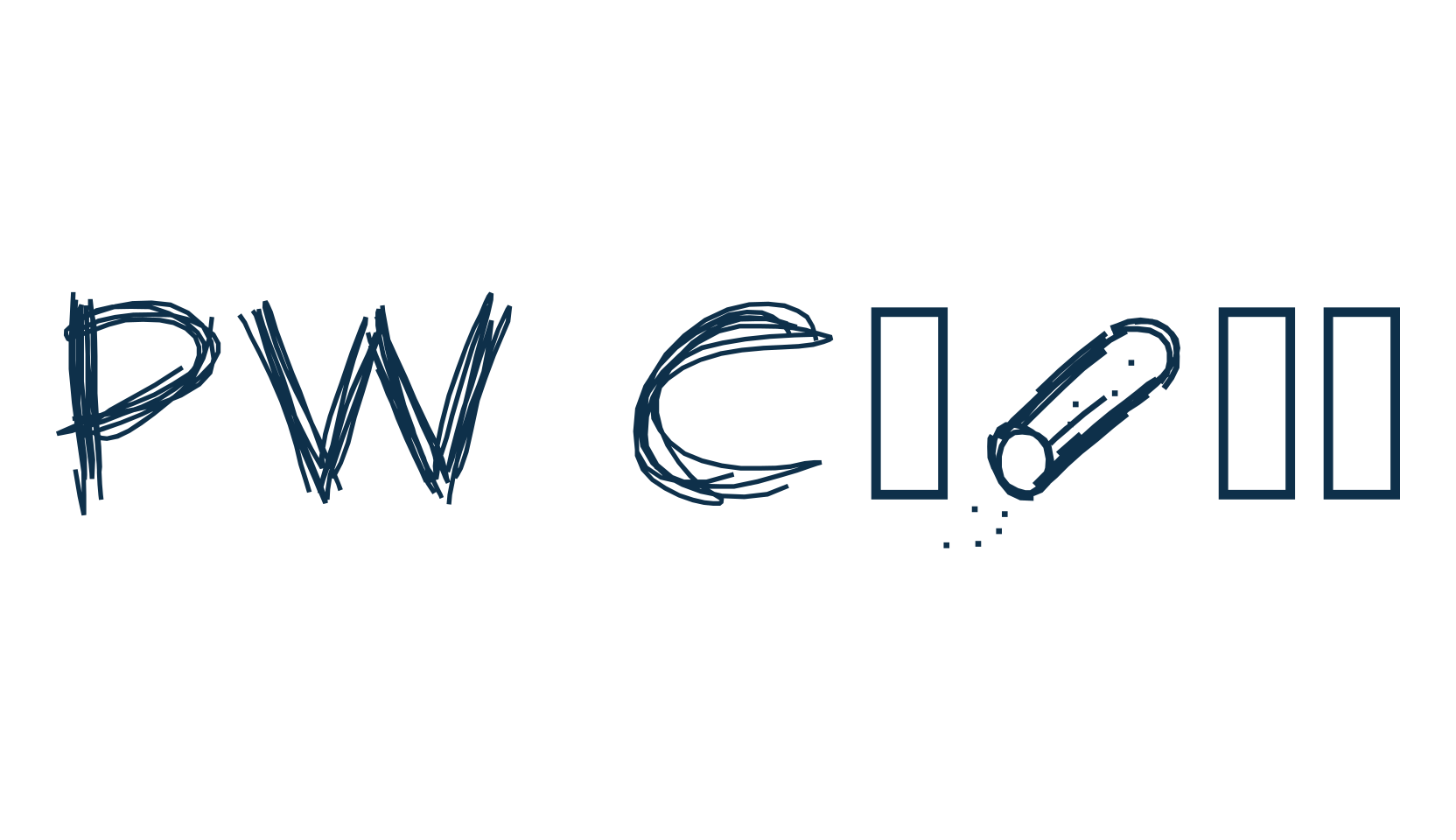PW Chalk, trash font preview