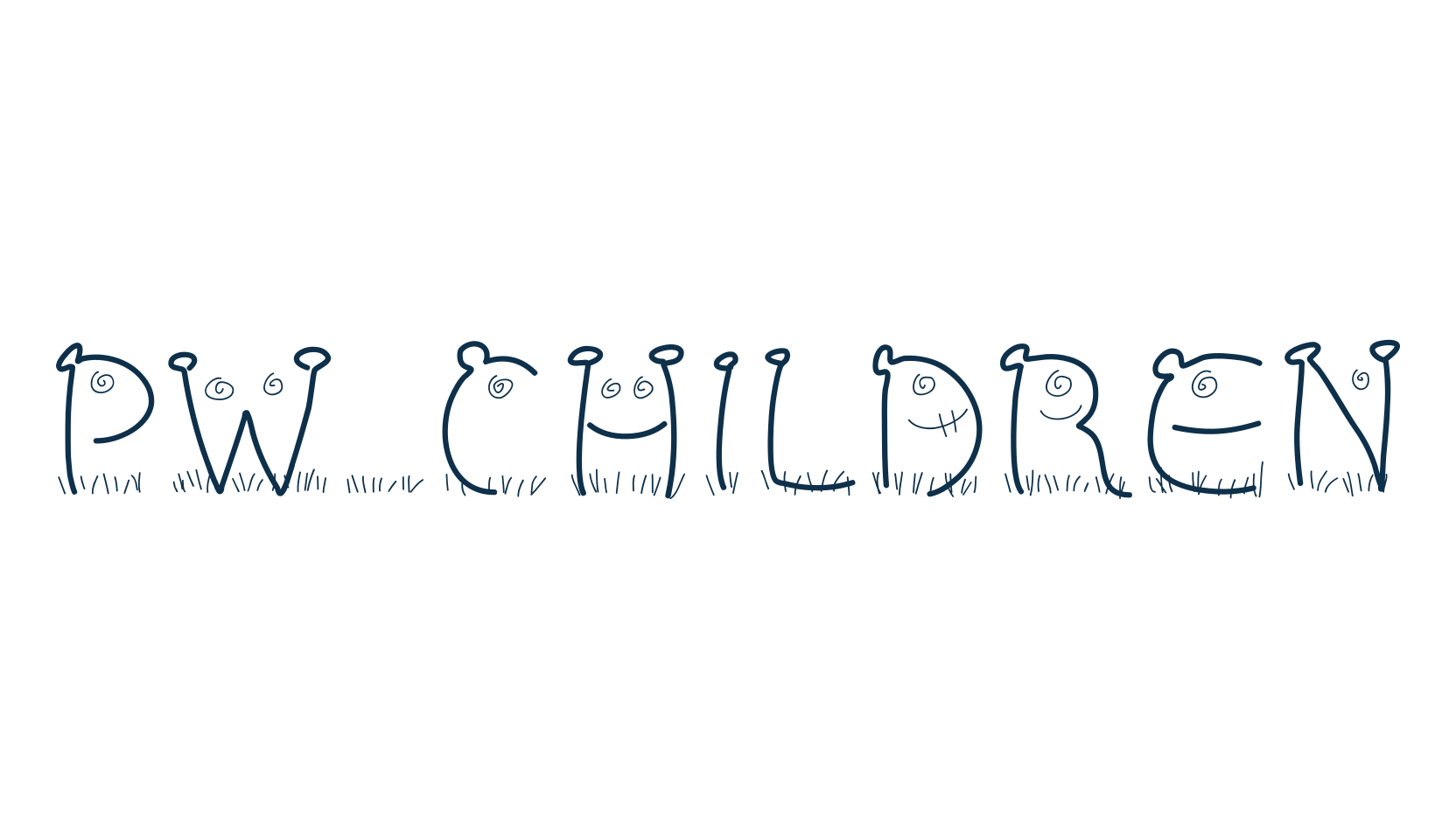 PW Children, decorative font preview