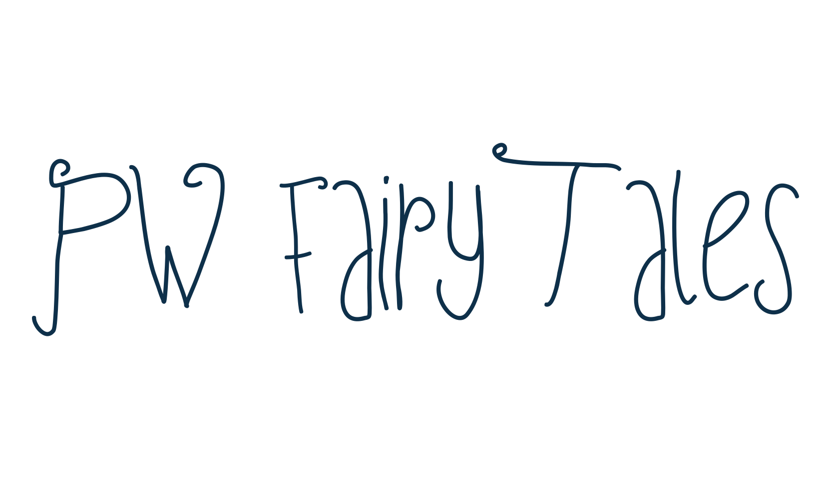 PW Fairy Tales, fancy curly decorative font preview