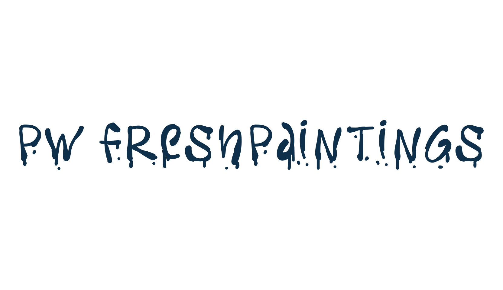 PW Freshpaintings, fancy decorative font preview