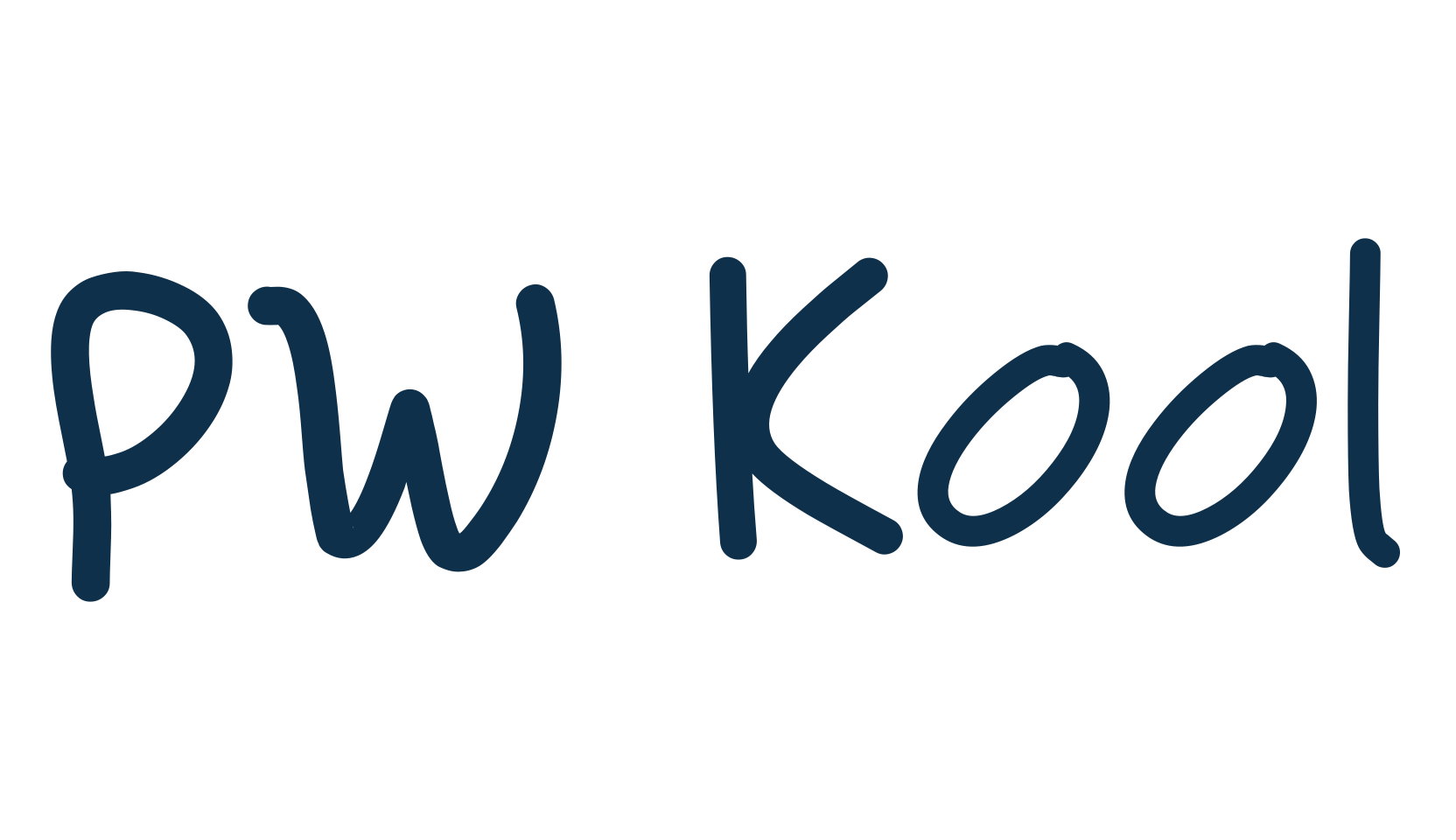 PW Kool, script handwritten fancy decorative calligraphy font preview