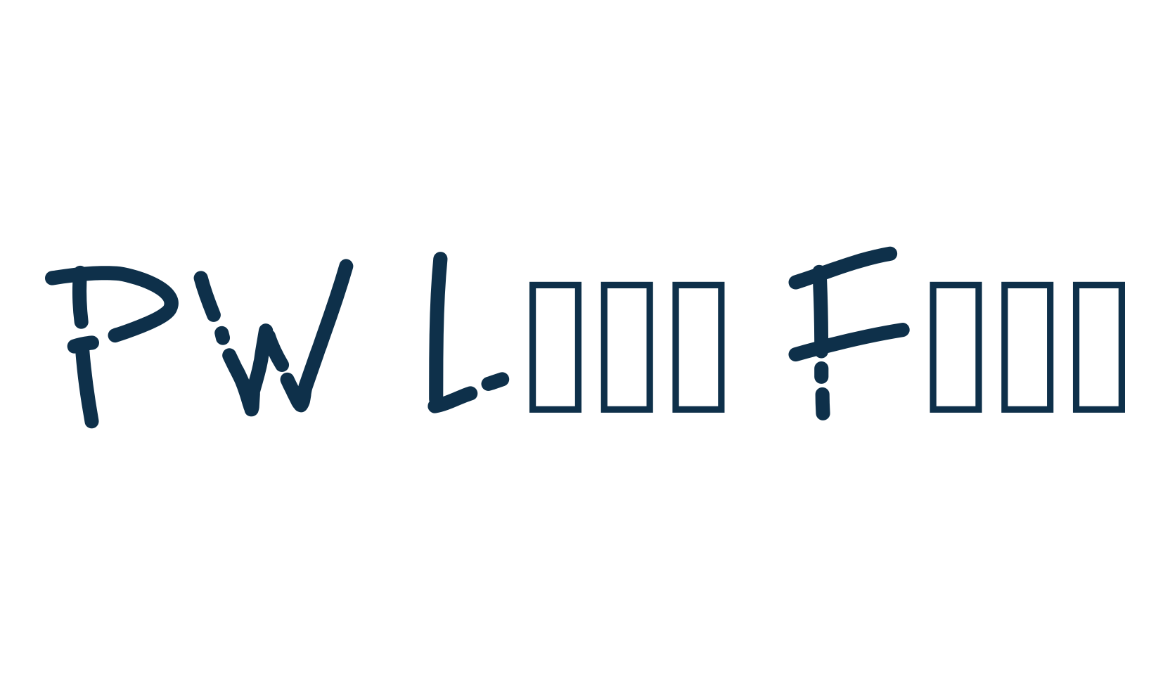 PW Line Font, various font preview