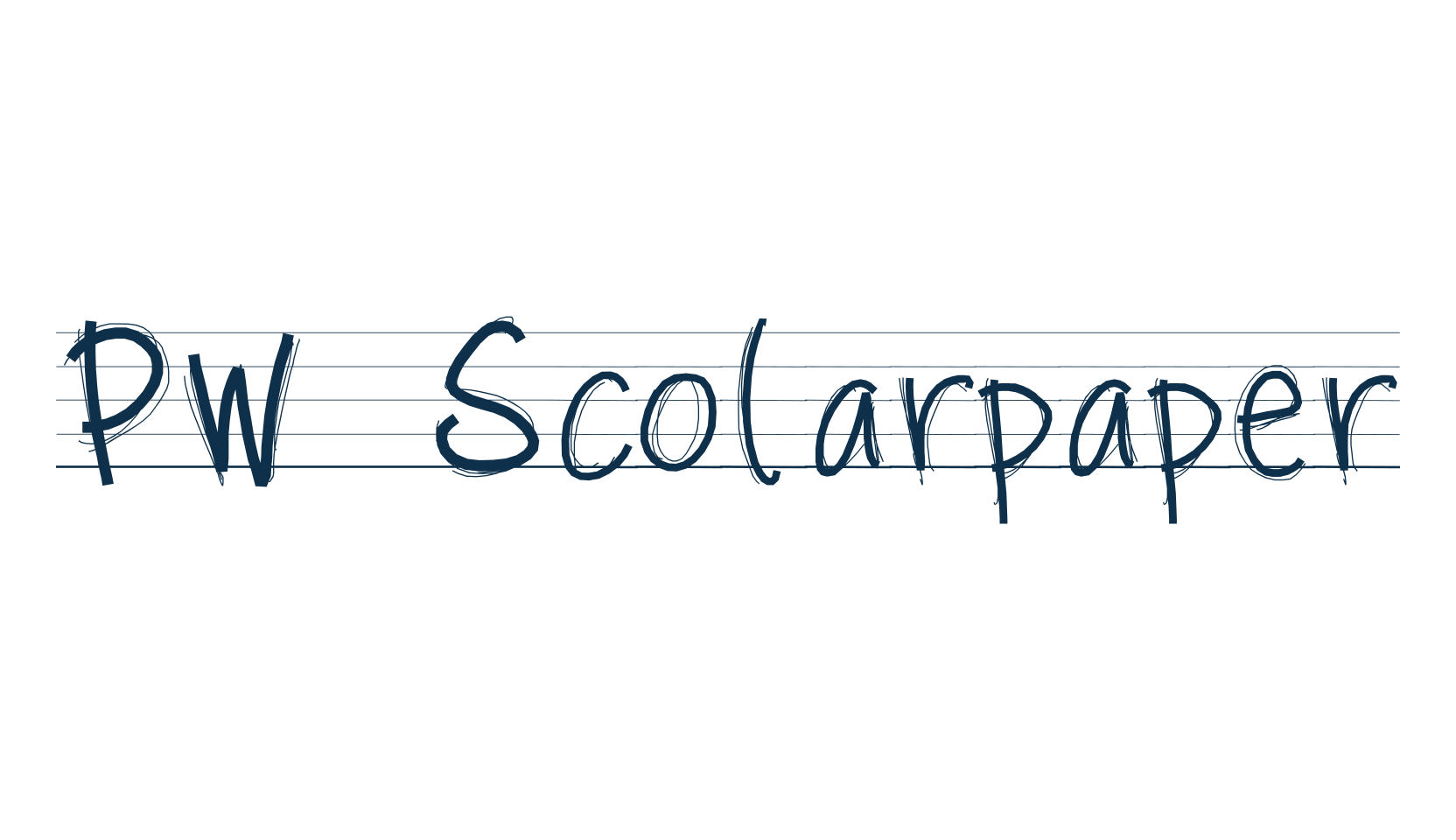 PW Scolarpaper, script school fancy decorative calligraphy font preview