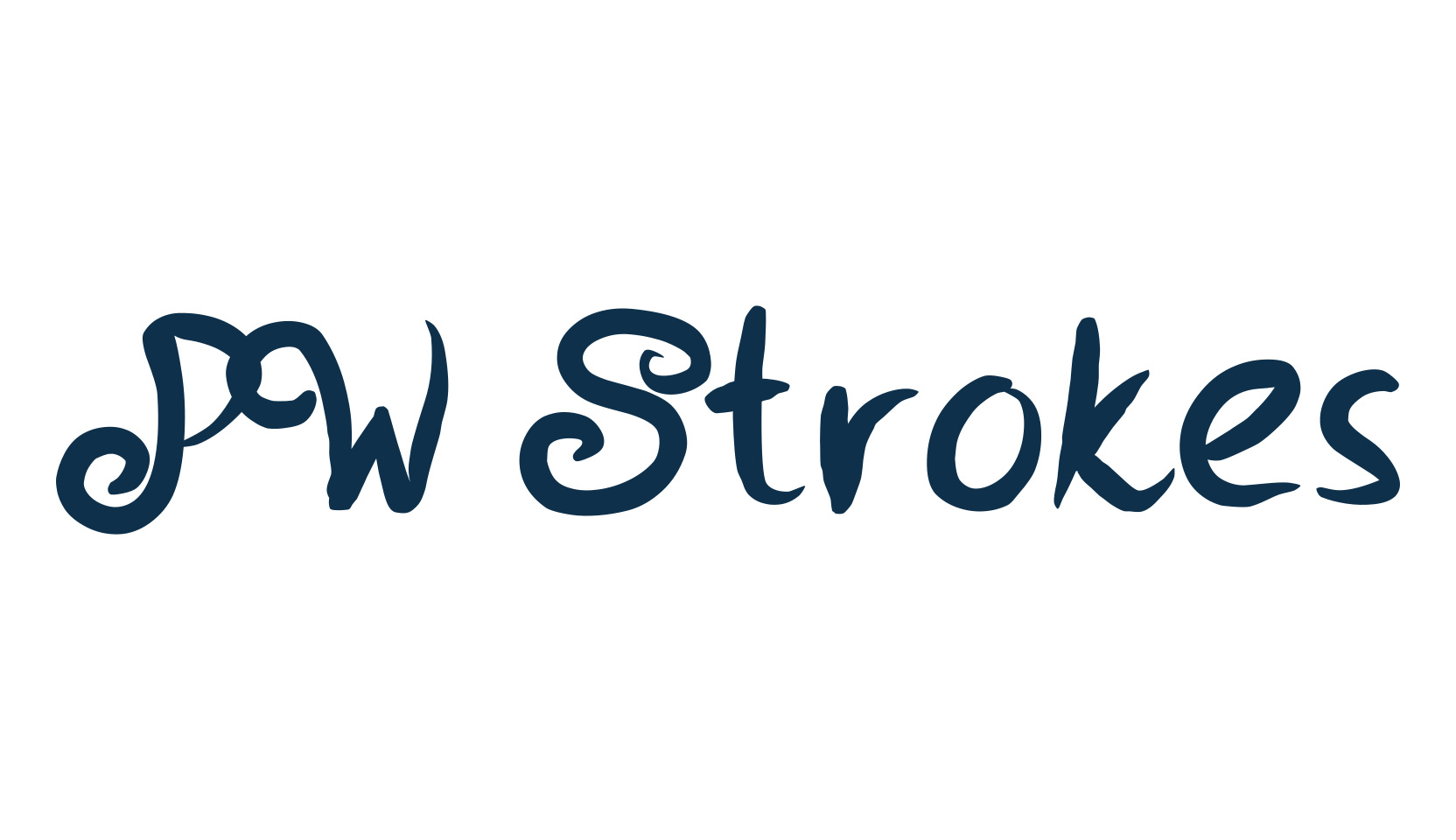 PW Strokes, curly font preview