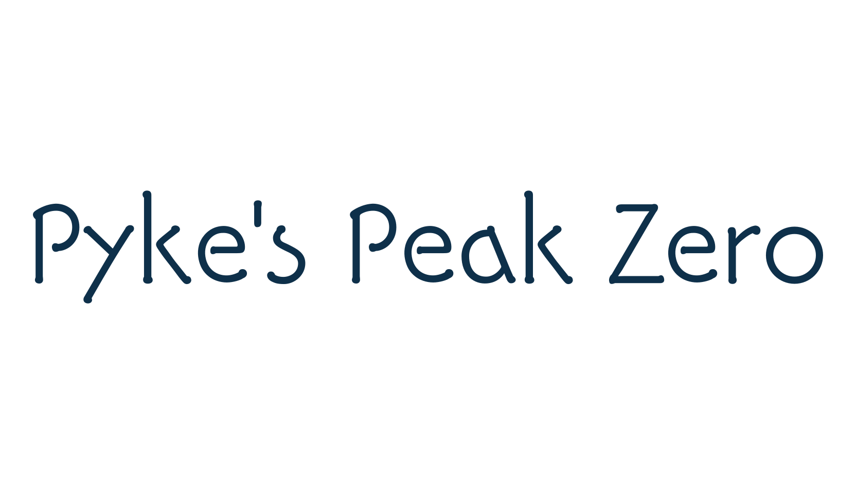 Pyke's Peak Zero, fancy retro decorative font preview