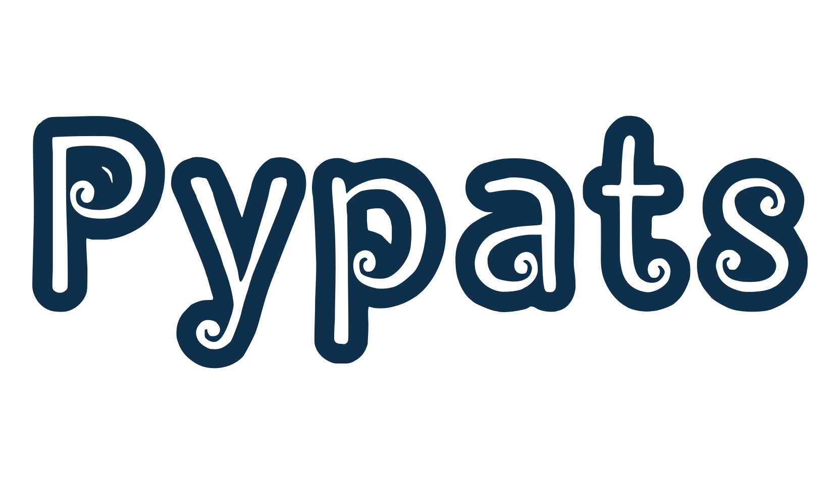 Pypats, curly font preview