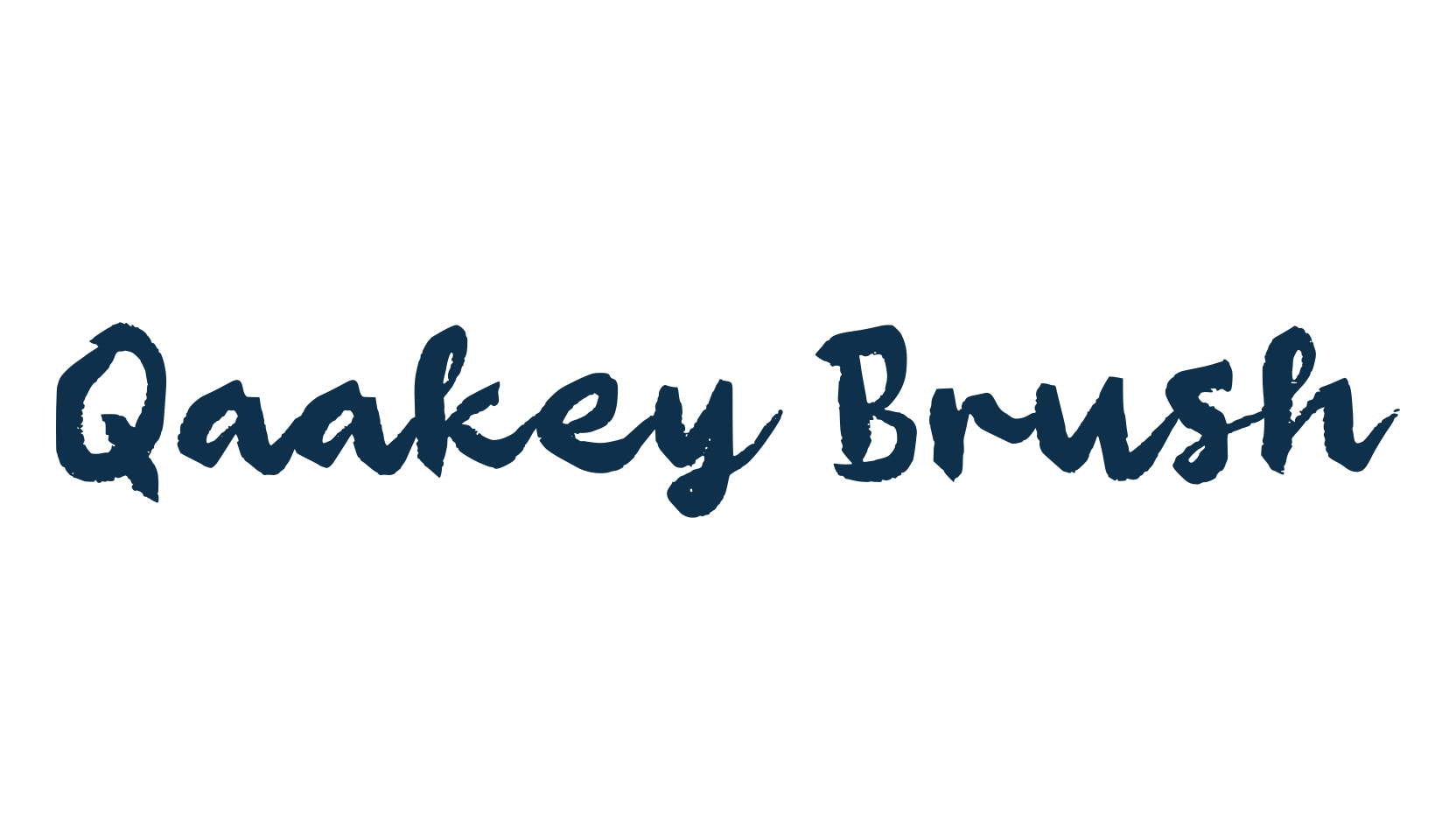 Qaakey Brush, script brush fancy decorative calligraphy font preview