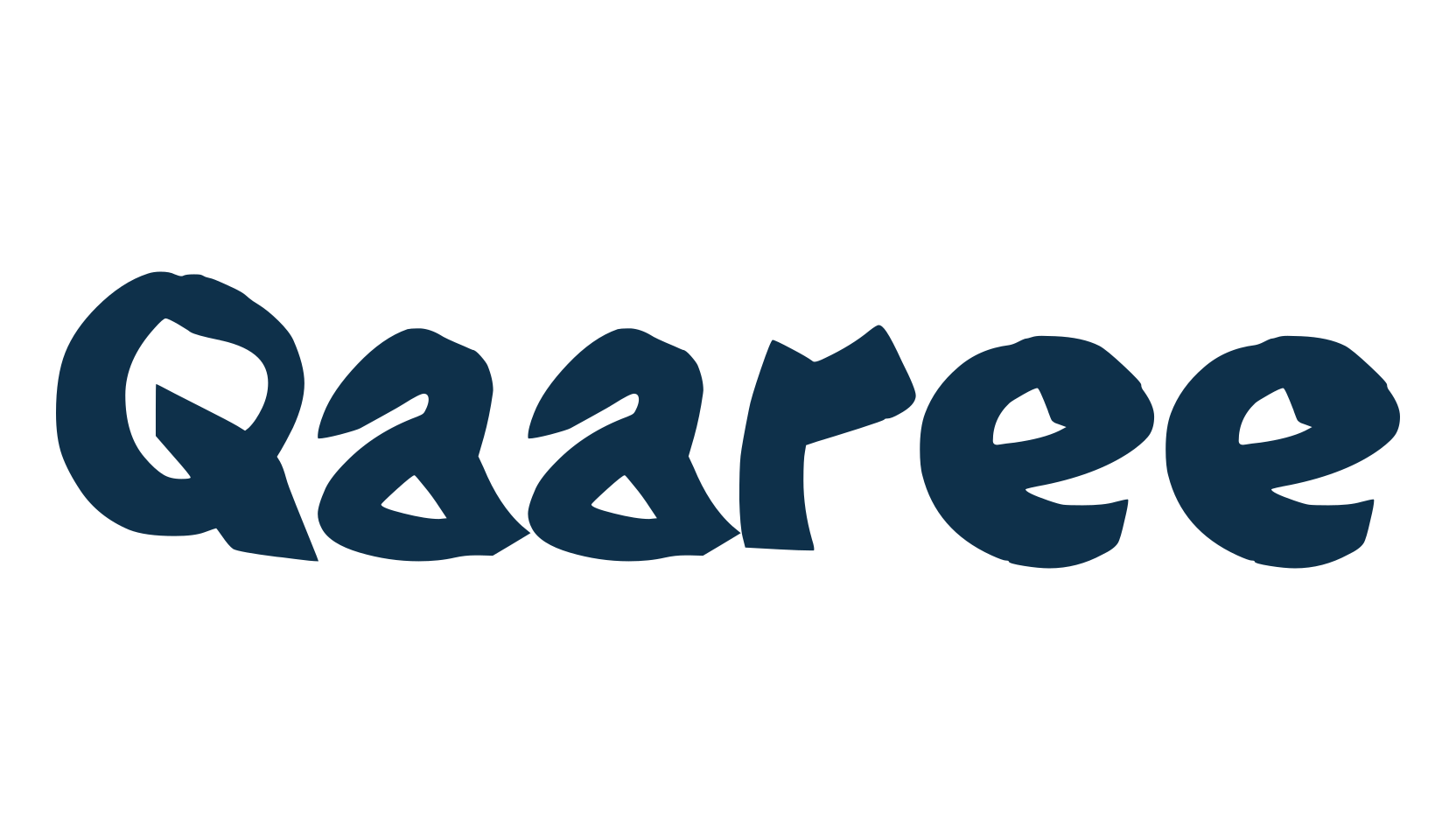 Qaaree, script graffiti fancy decorative calligraphy font preview