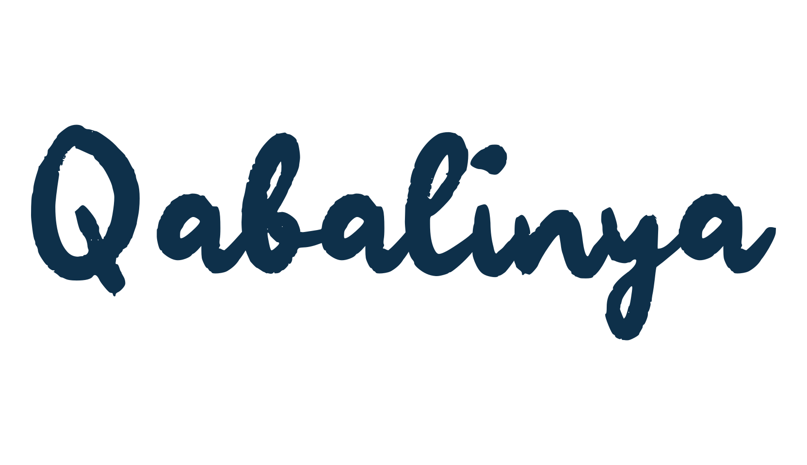 Qabalinya, script brush fancy decorative calligraphy font preview