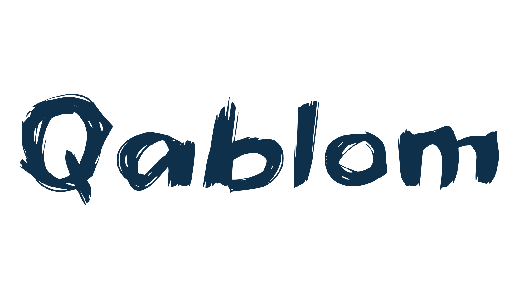 Qablom, trash font preview