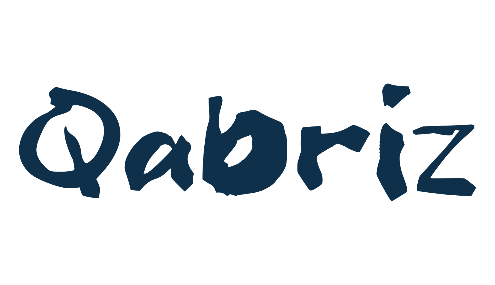 Qabriz, trash font preview