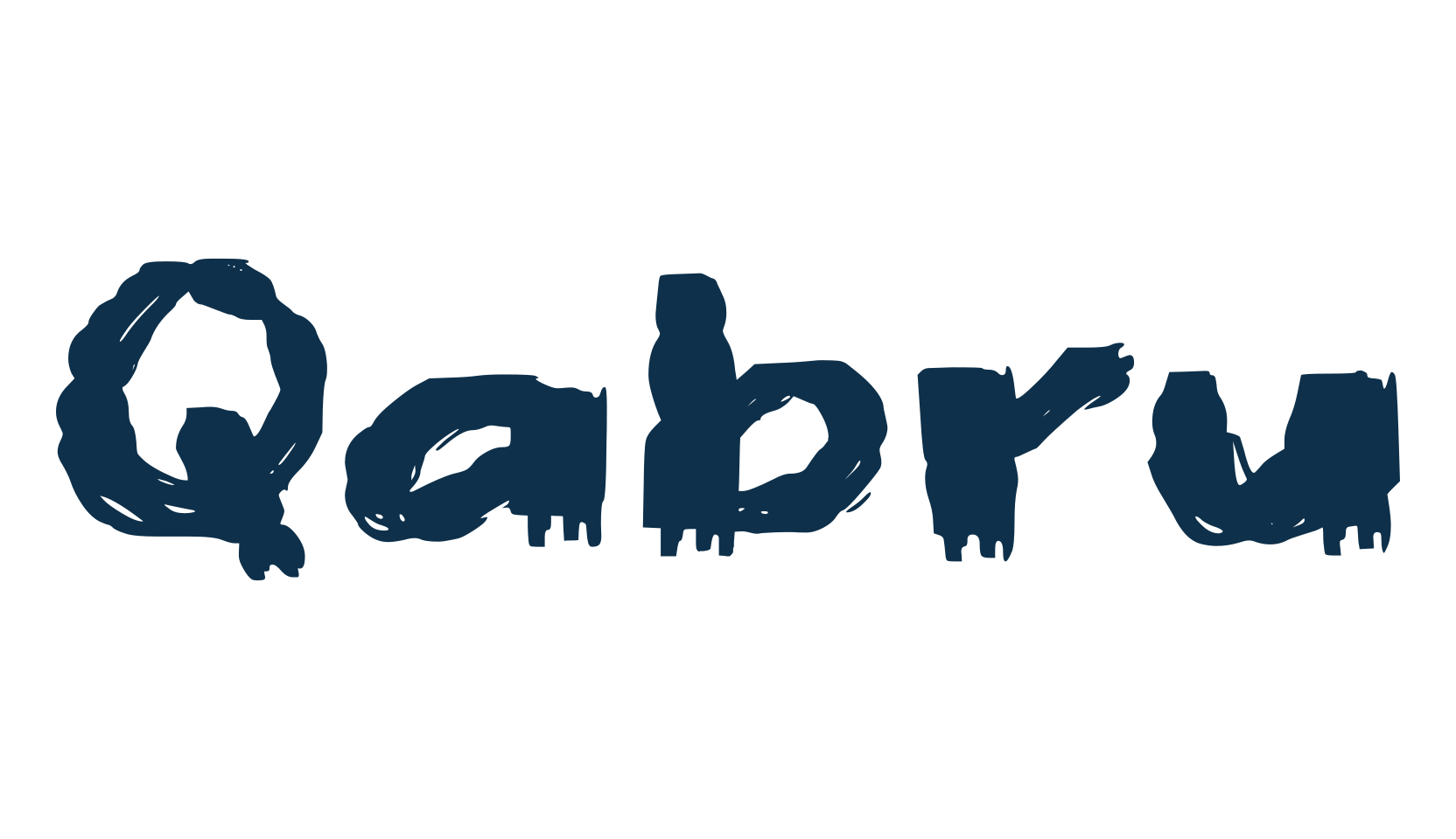 Qabru, trash font preview