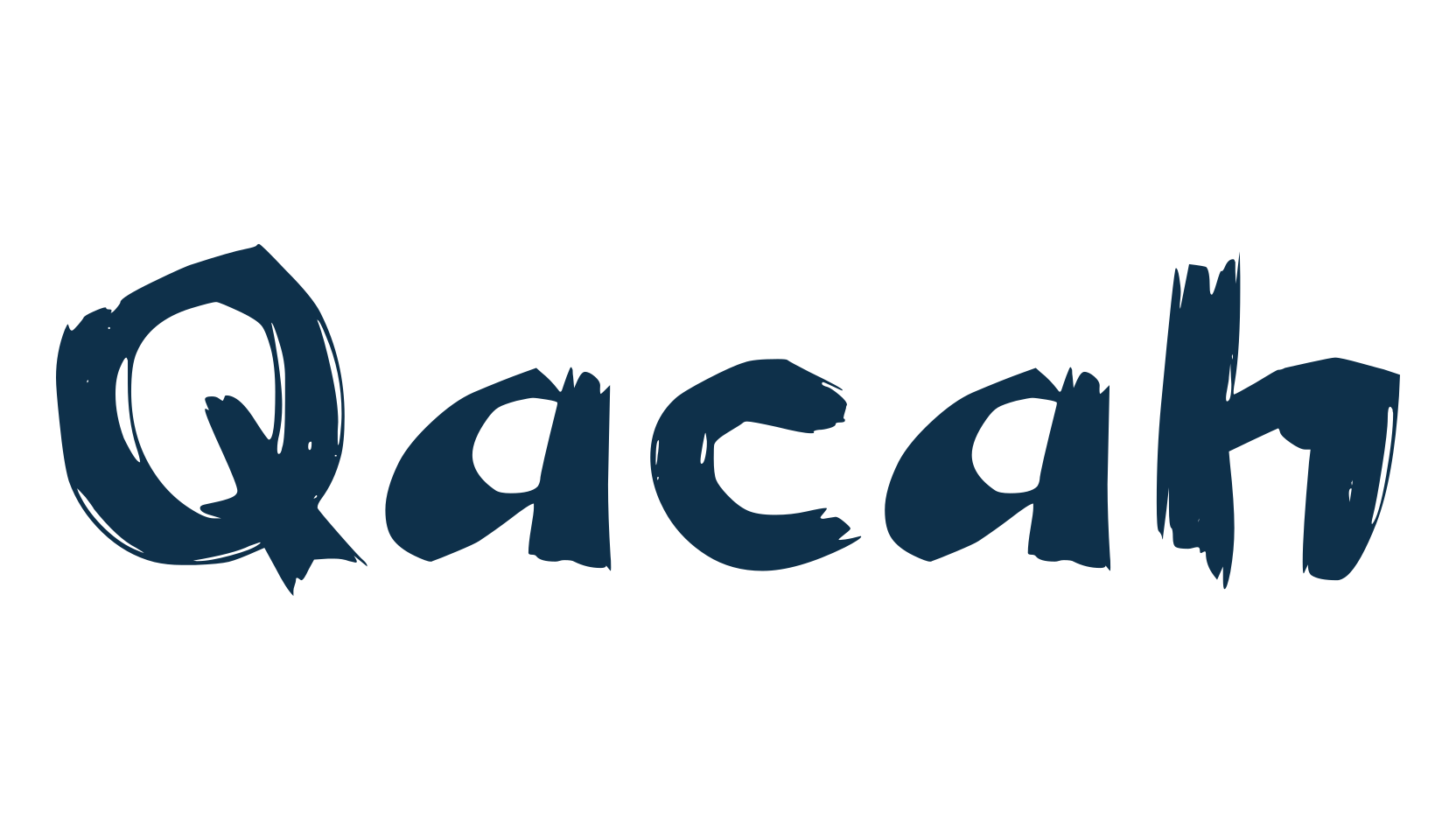 Qacah, trash font preview