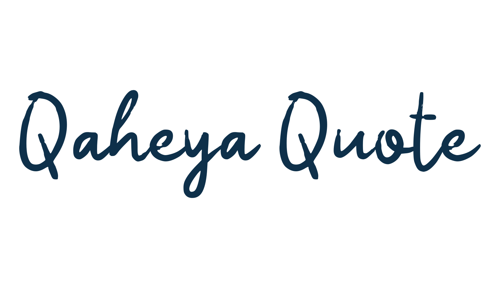 Qaheya Quote, handwriting font preview