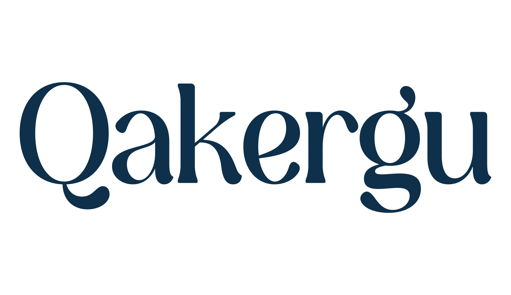 Qakergu, basic serif font preview