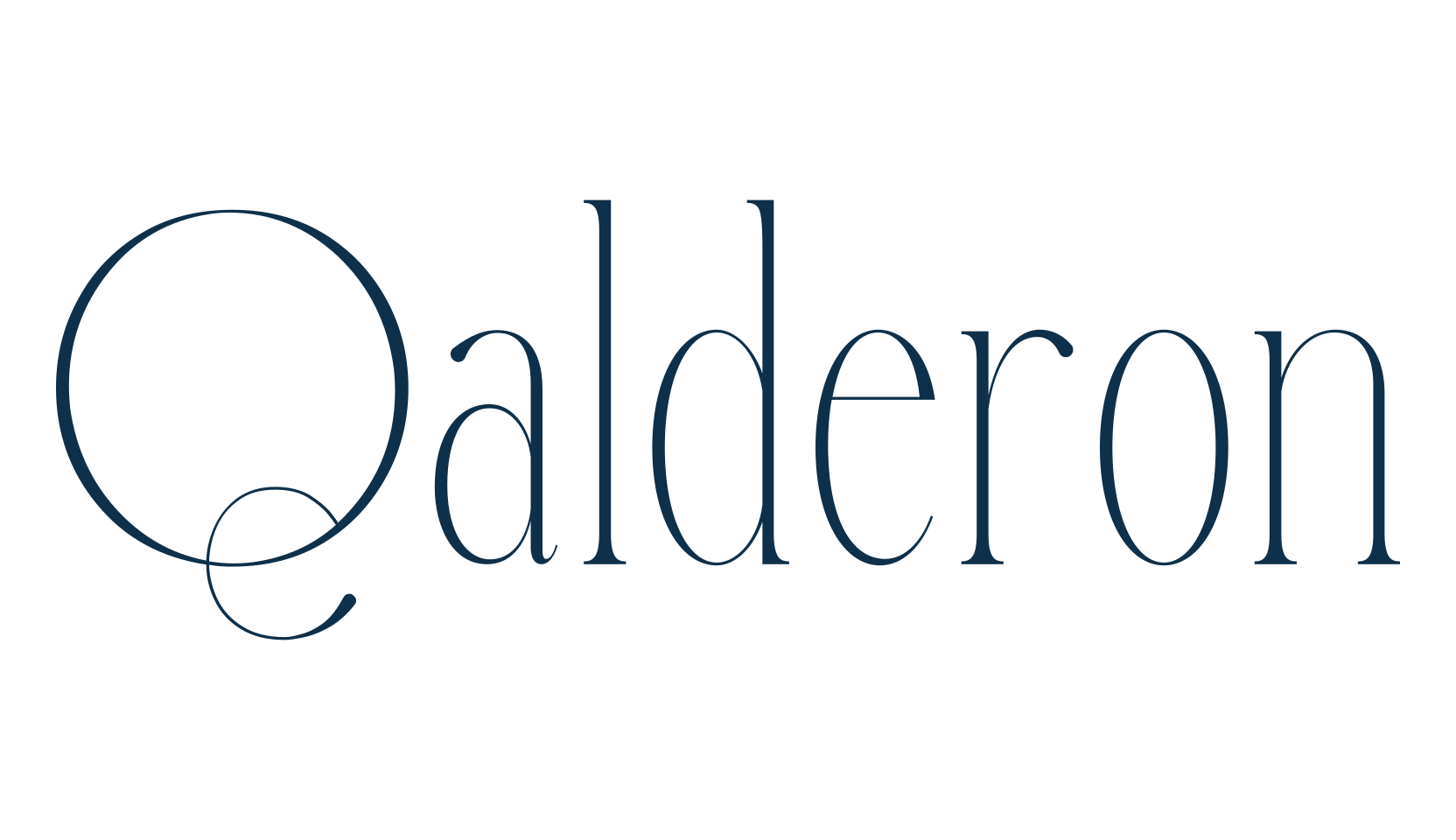 Qalderon, basic serif font preview