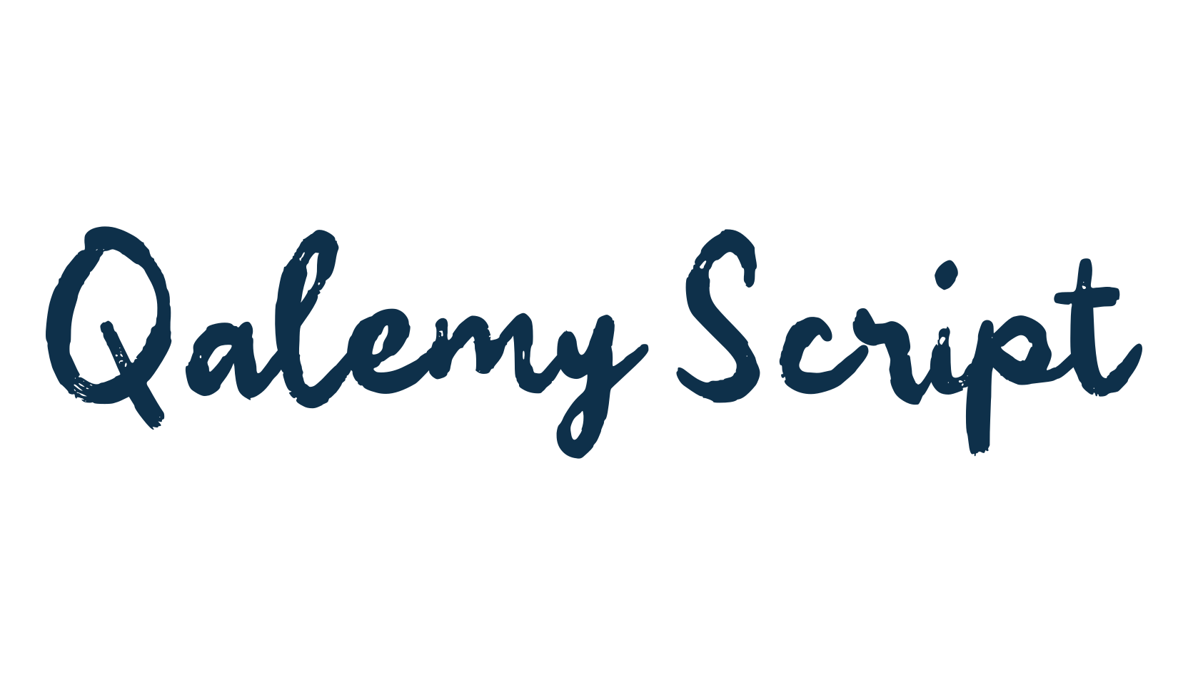 Qalemy Script, script brush fancy decorative calligraphy font preview