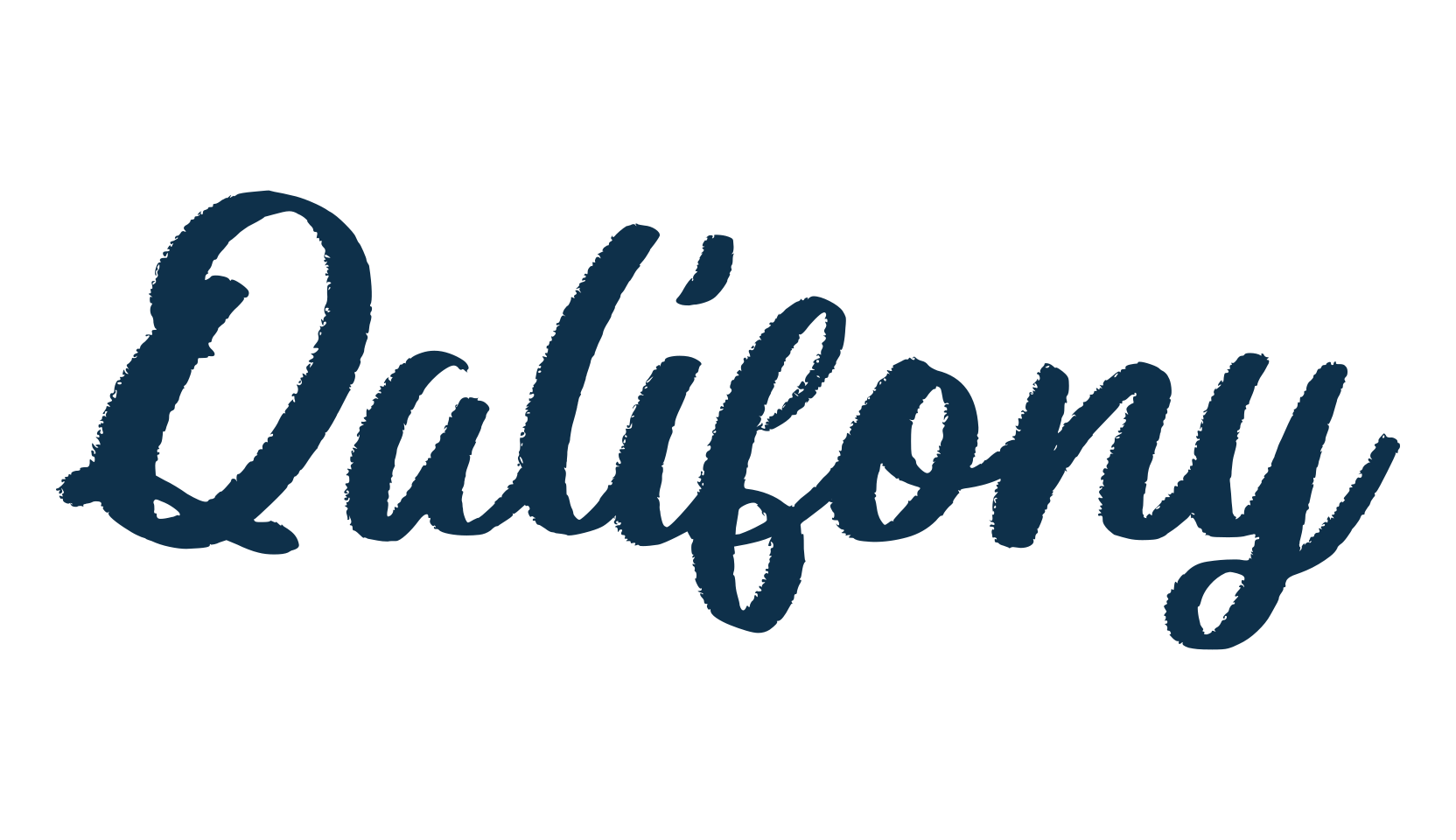 Qalifony, brush font preview